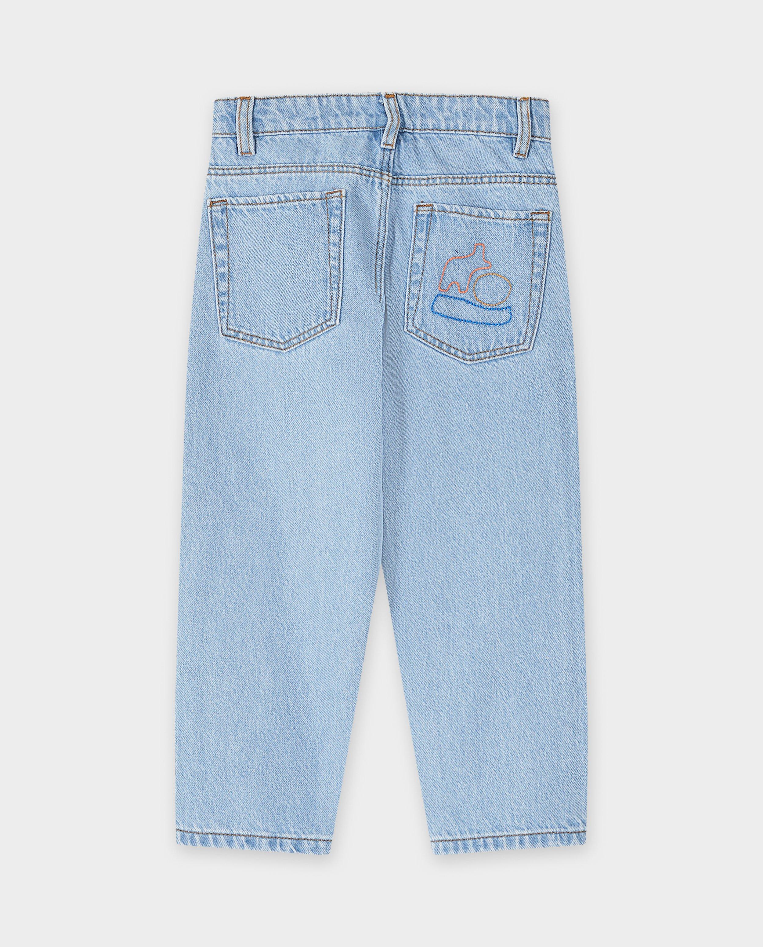 Jeans - Jeansbroek met geborduurde figuren, baggy fit