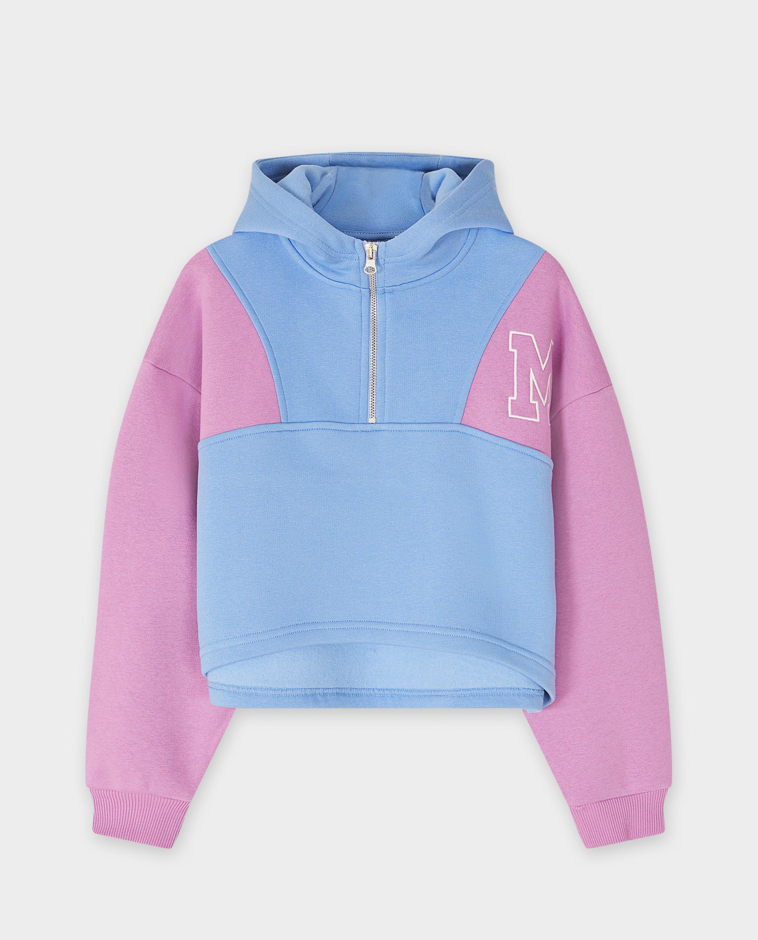 Sweaters - Hoodie met color block, cropped fit, 6-14 jaar