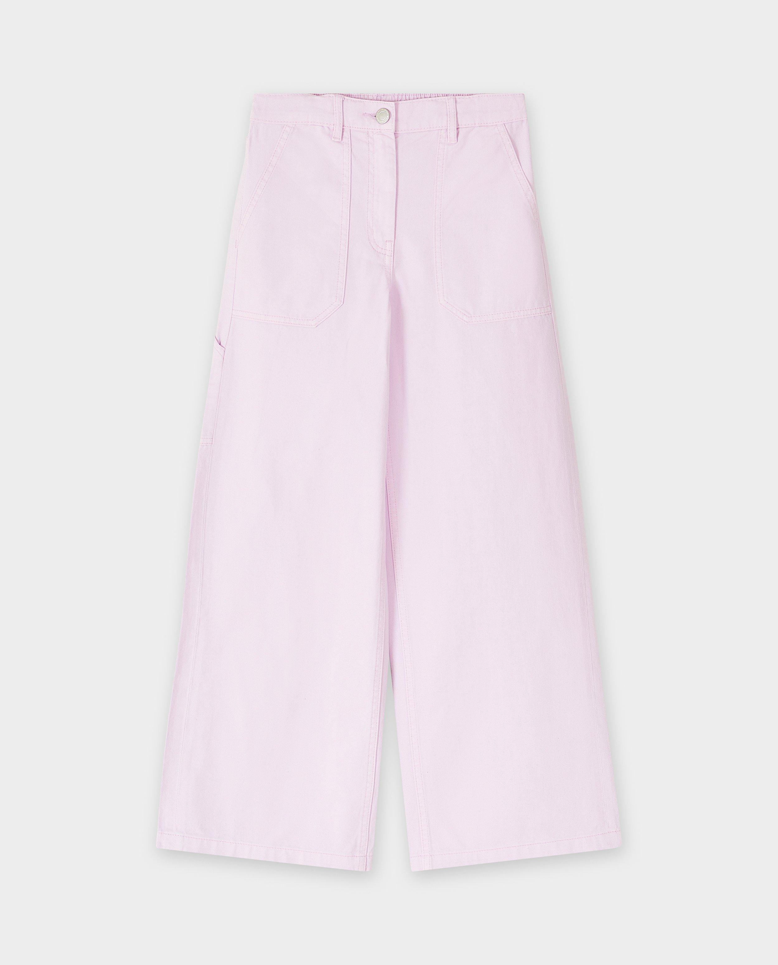 Jeans - Lila jeans, wide fit, 6-14 jaar