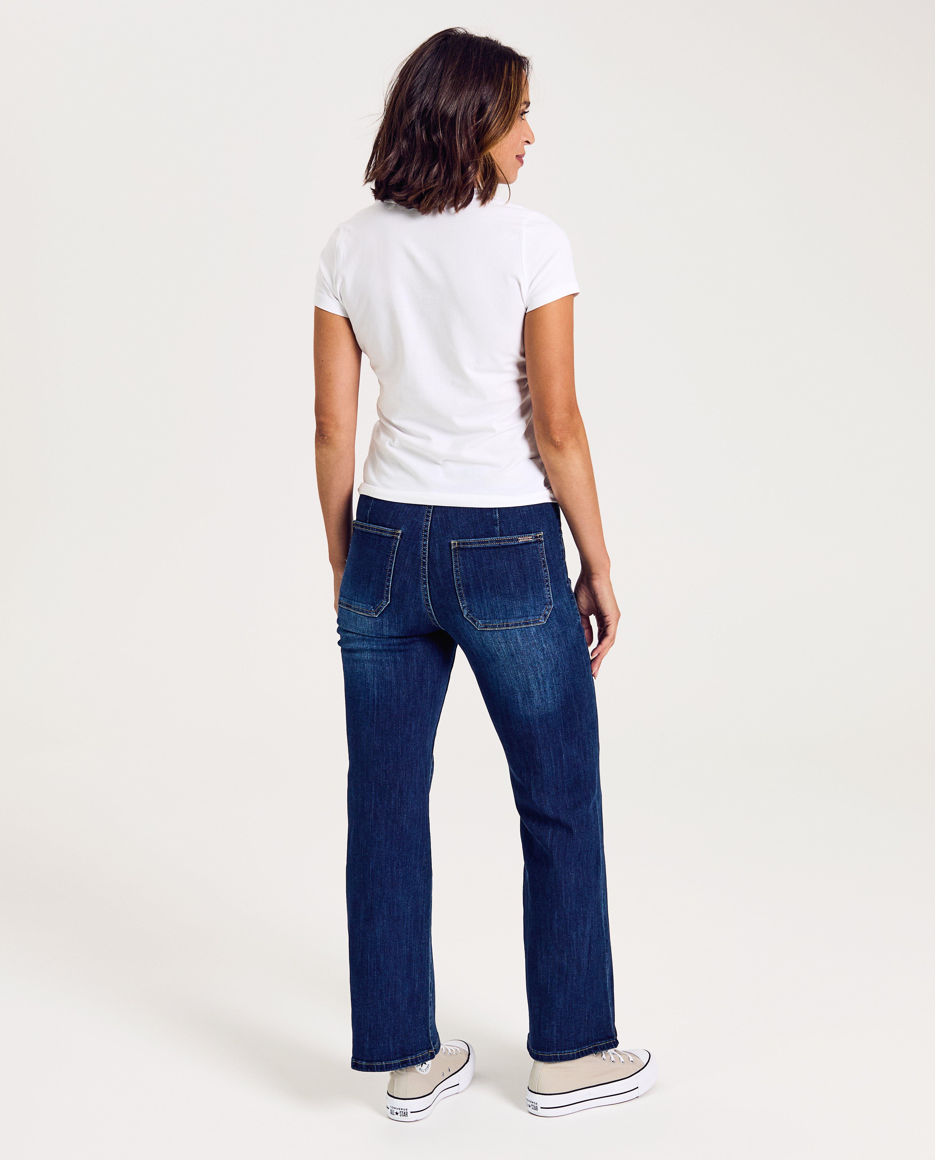 Jeans - Jeans bleu clair, coupe à jambes larges