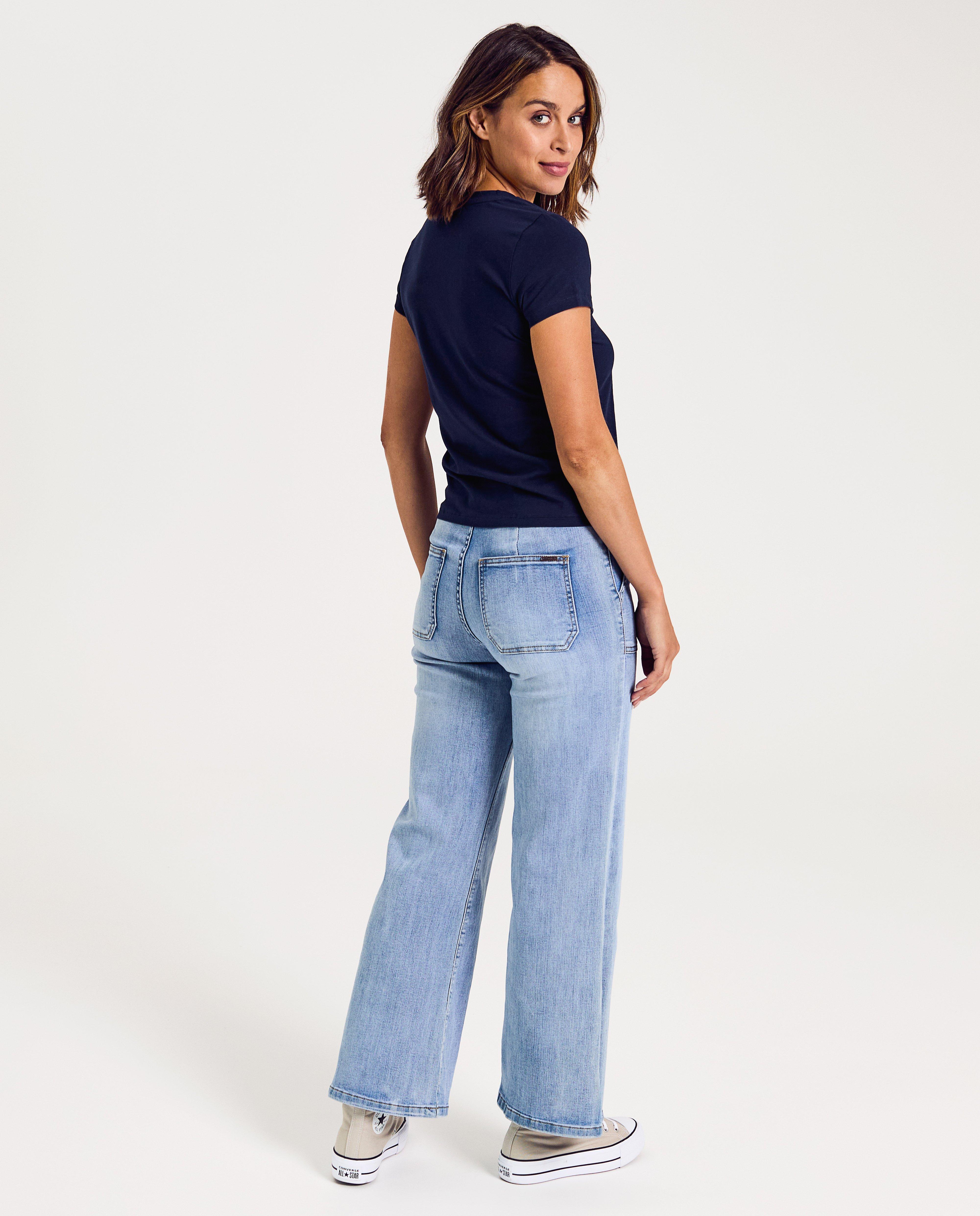 Lichtblauwe jeans, wide leg fit - Product Detail - lichtblauw - afbeelding nummer 2