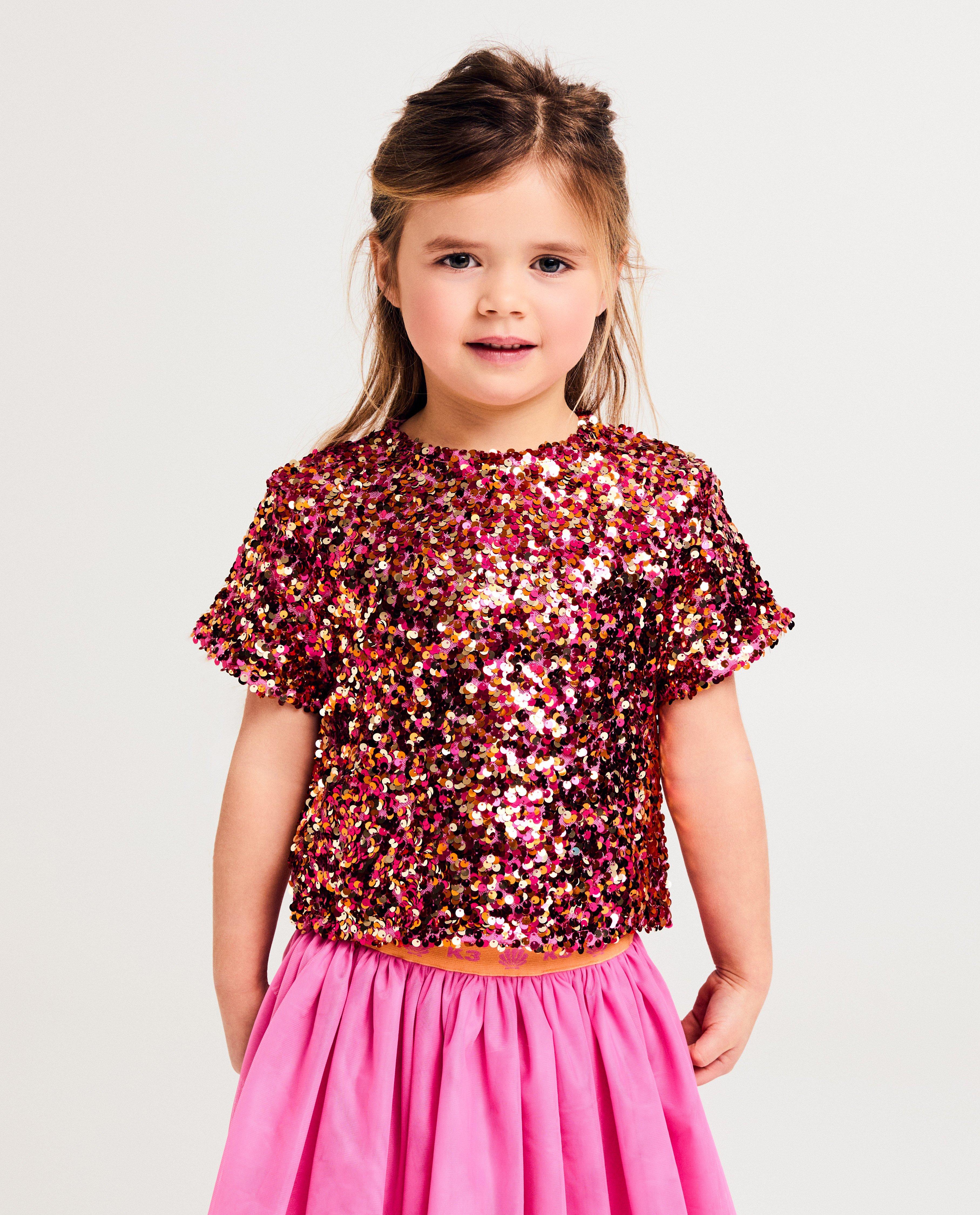 T-shirt met pailletten - null - K3