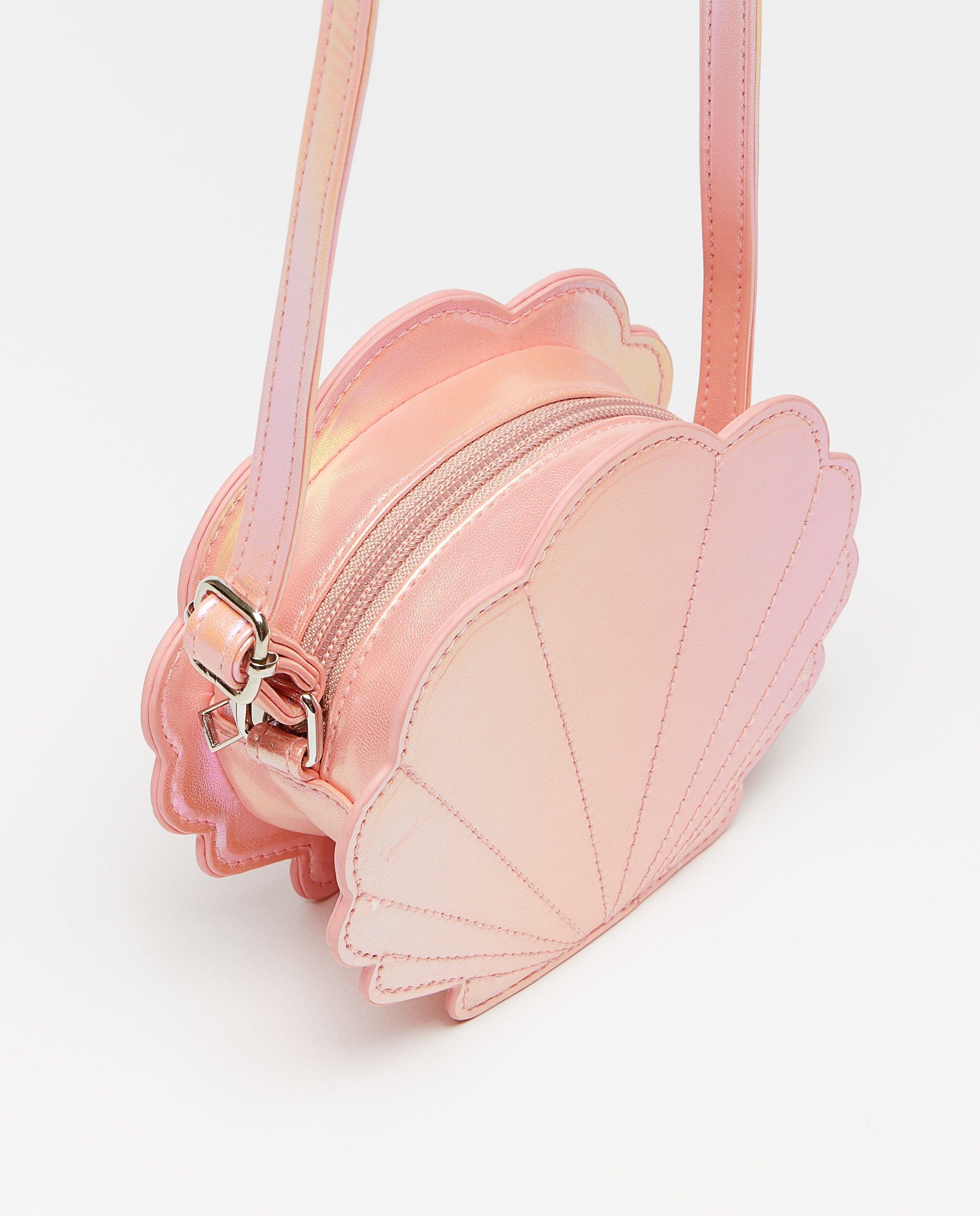Handtassen - Metallic handtas schelp