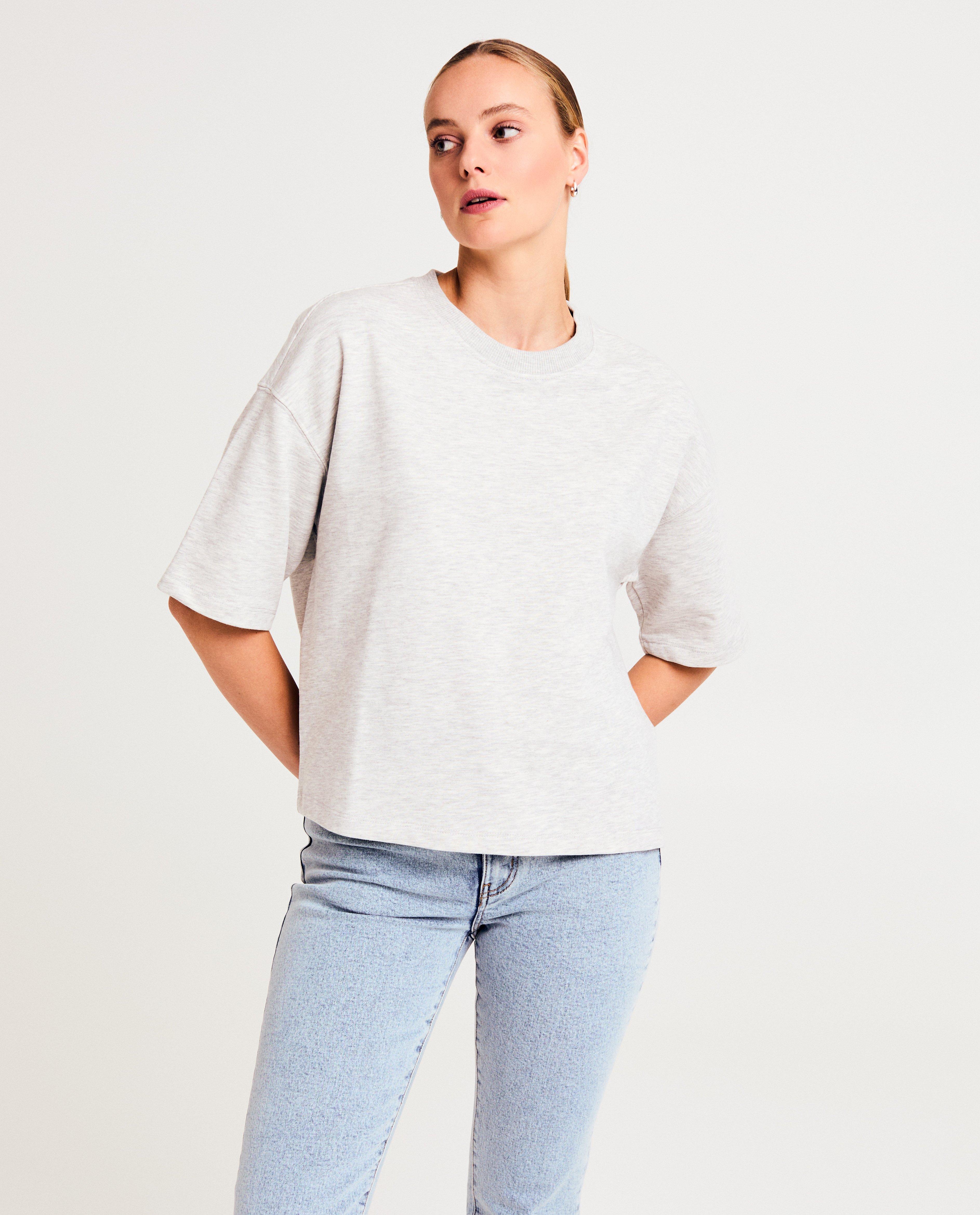 Roze T-shirt van sweatstof - null - Sora