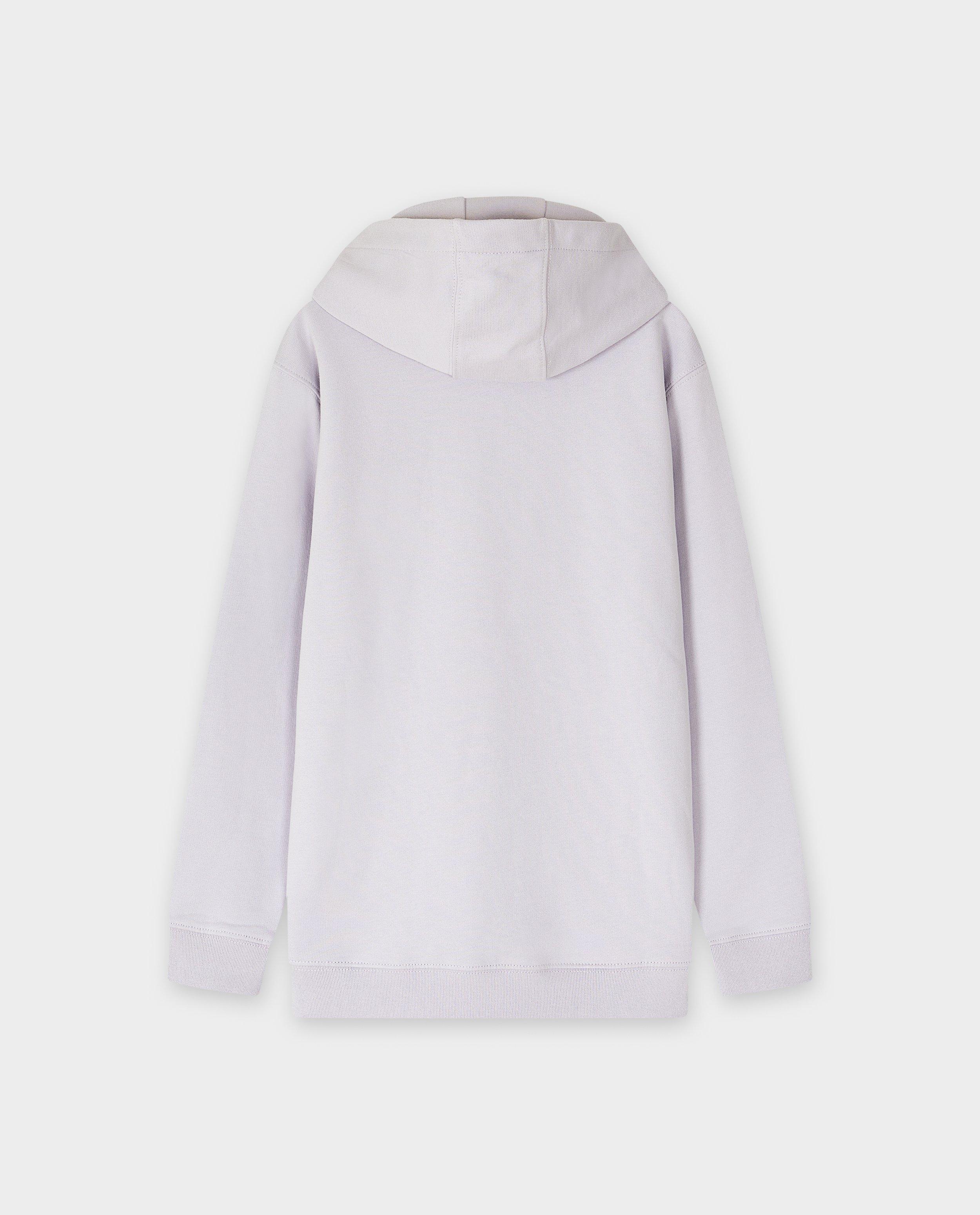 Sweaters - Paarse hoodie met opschrift