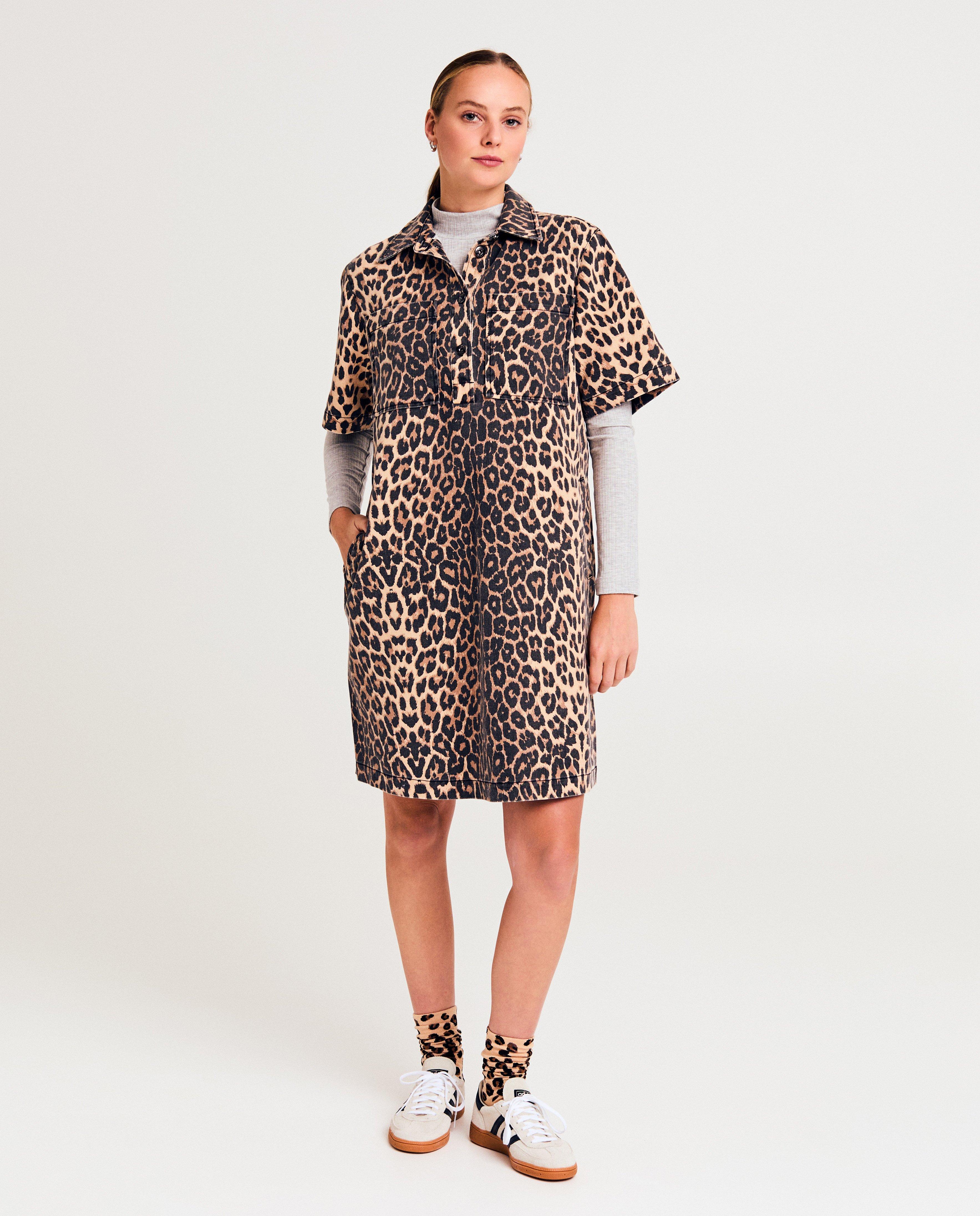 Jurk met luipaardprint - null - Sora