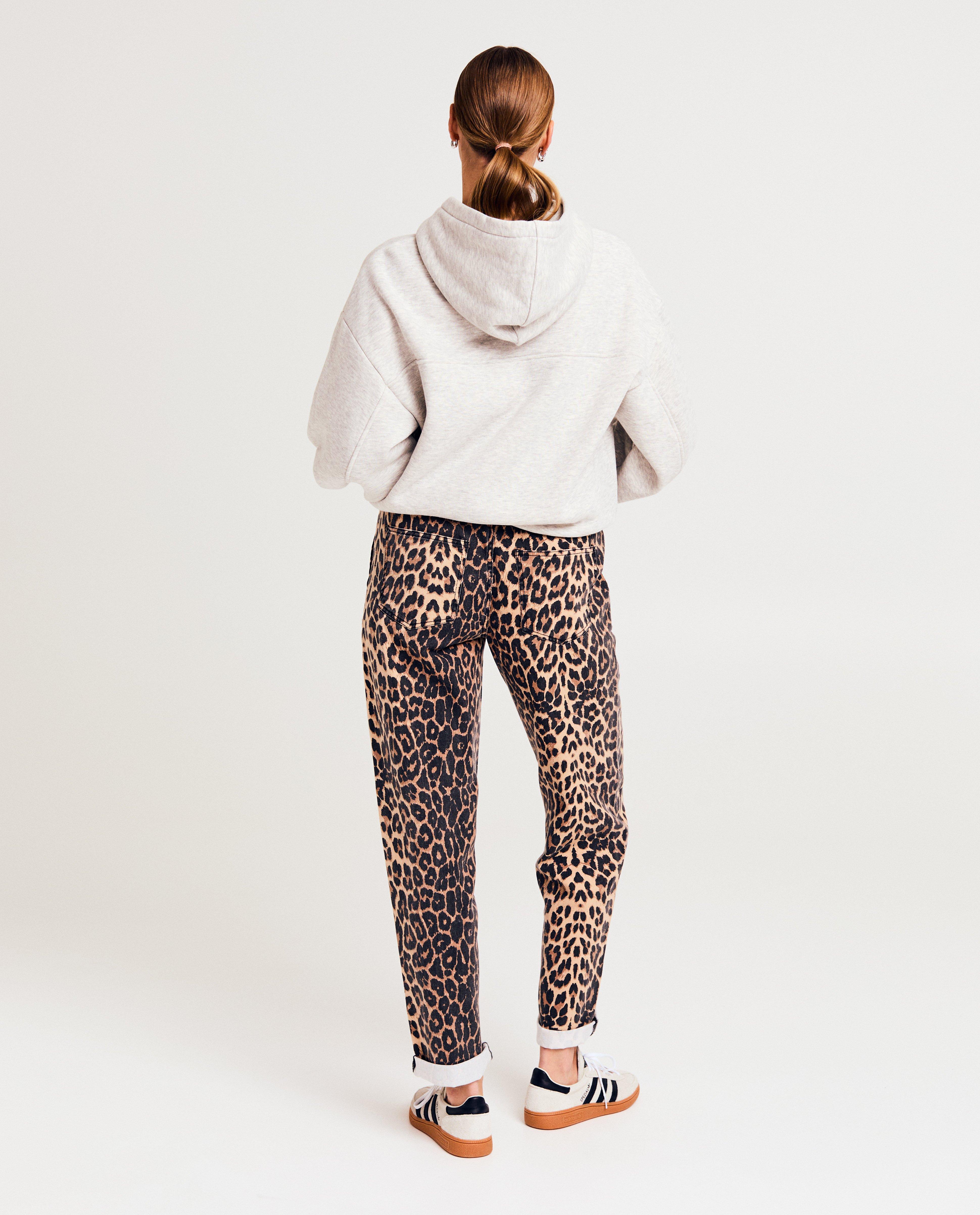 Pantalons - Pantalon à imprimé léopard, baggy fit