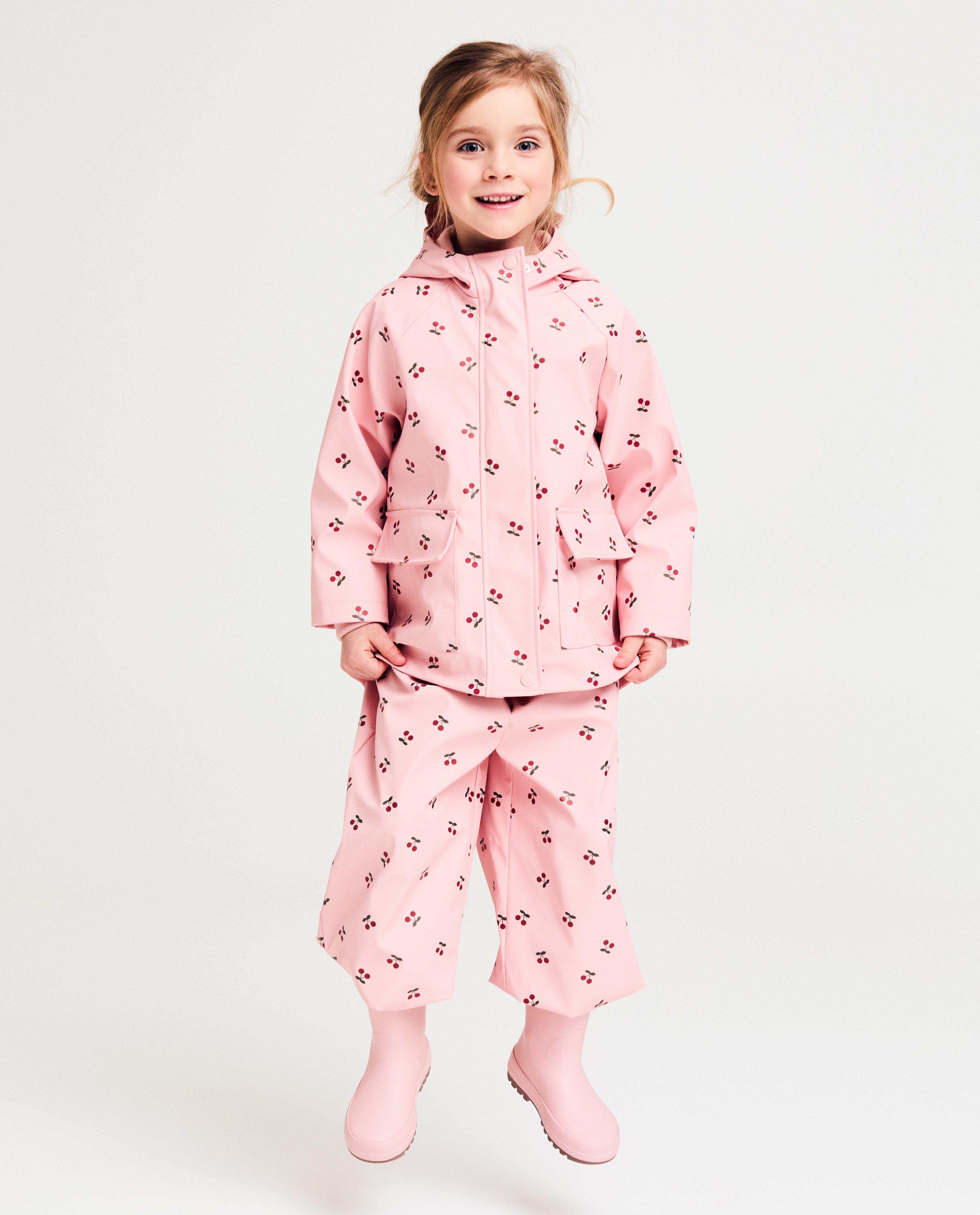 Poncho's en teddy's - Jas met kersenprint