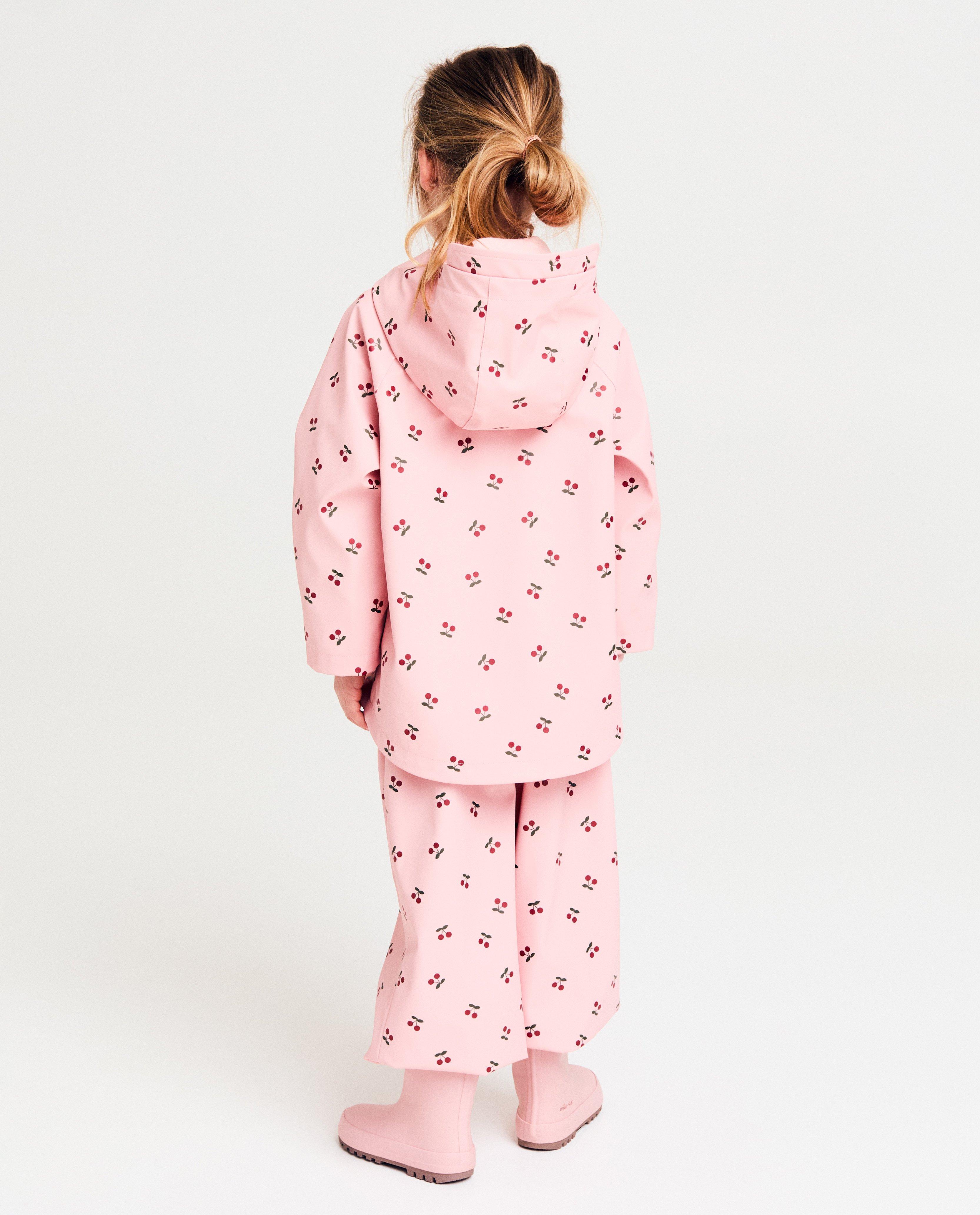 Poncho's en teddy's - Jas met kersenprint