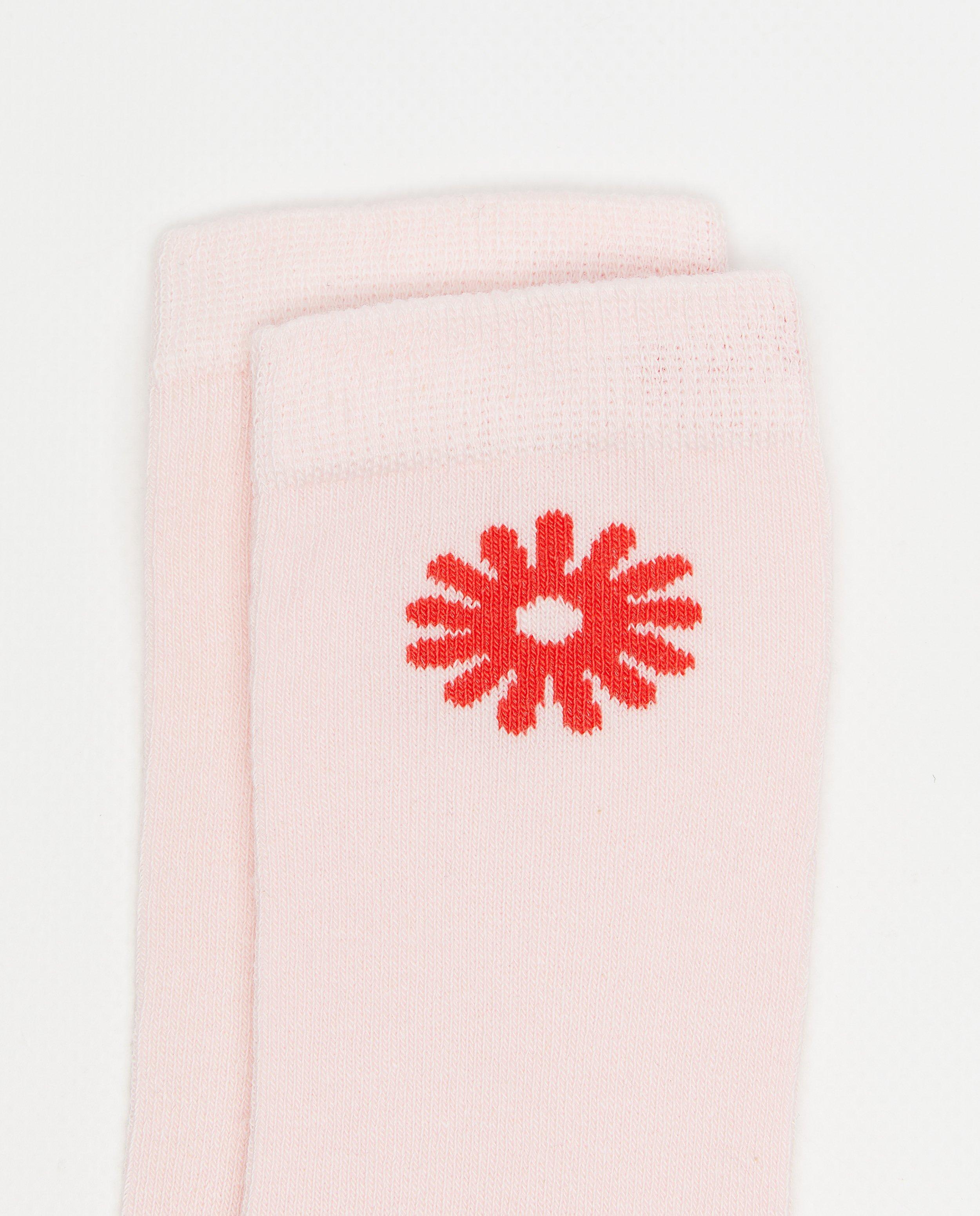 Kousen - Kniekousen met print bloemen