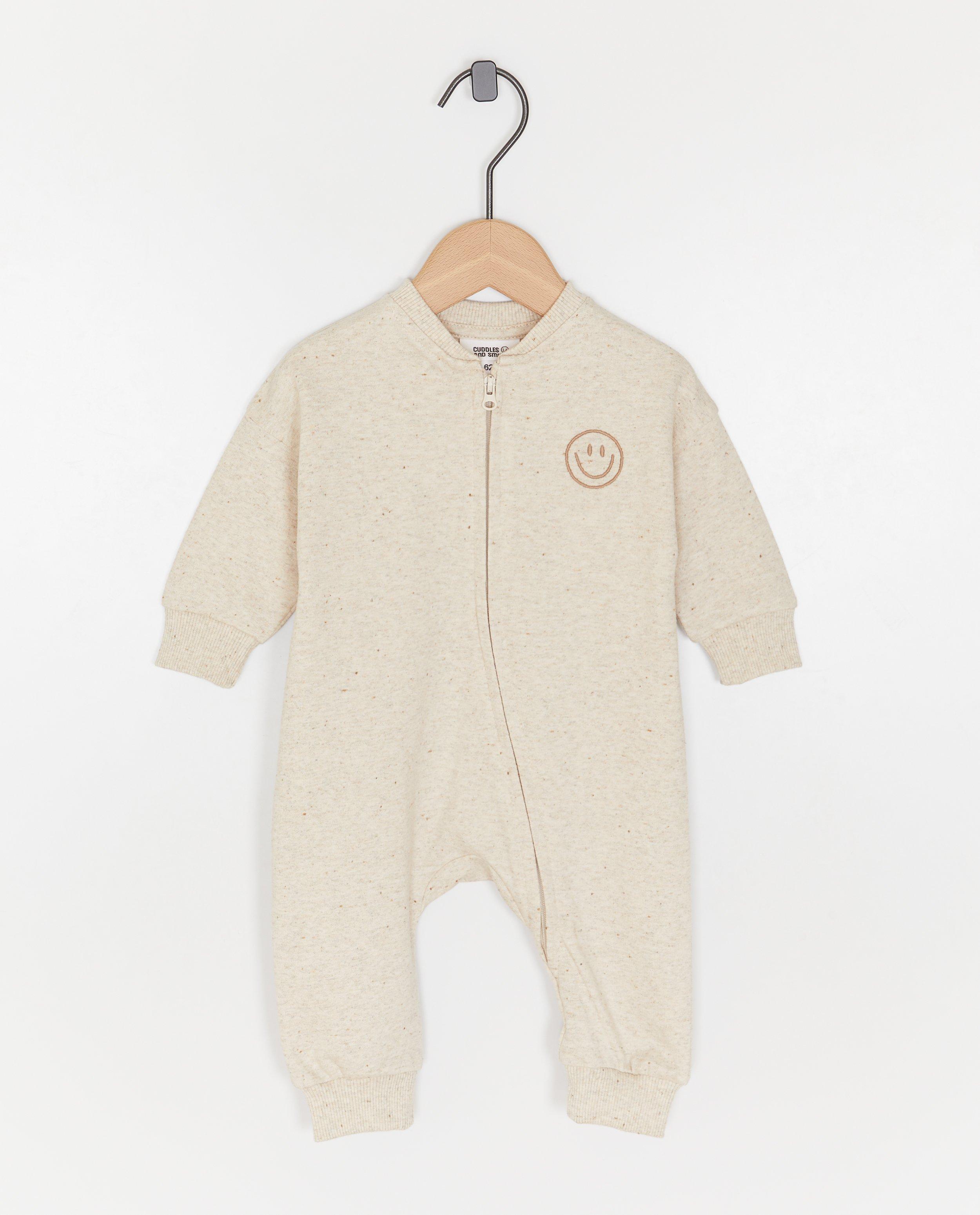 Grenouillère à smiley brodé - null - Newborn 50-68