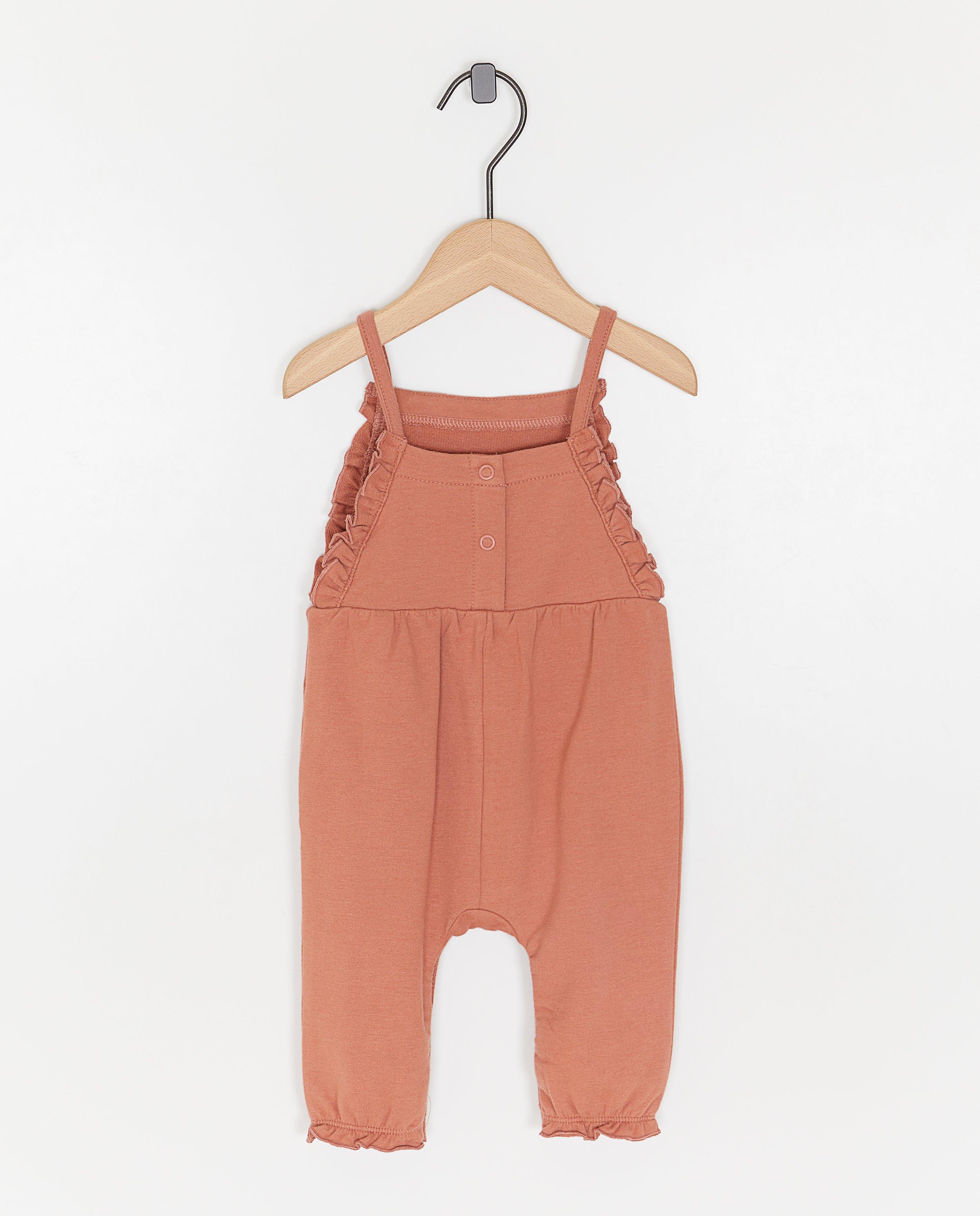 Salopette orange - D&eacute;tails du produit - rose - image num&eacute;ro 1