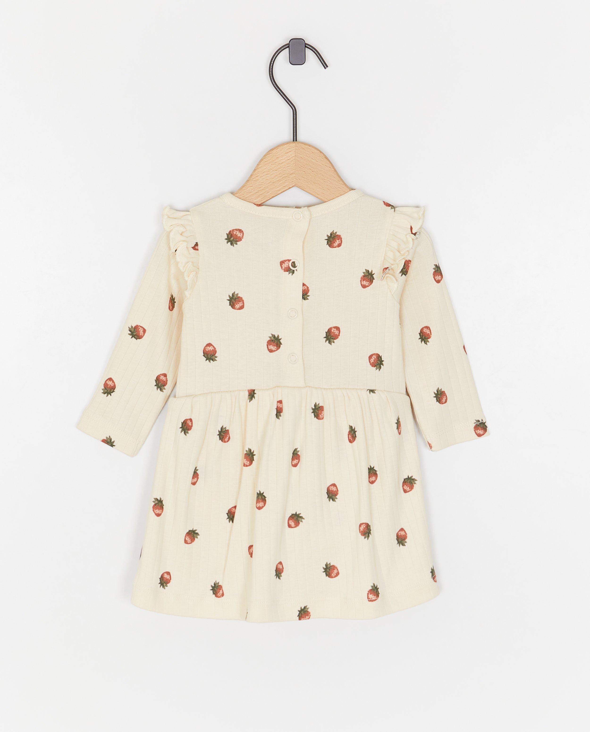 Kleedjes - Jurk met aardbeienprint