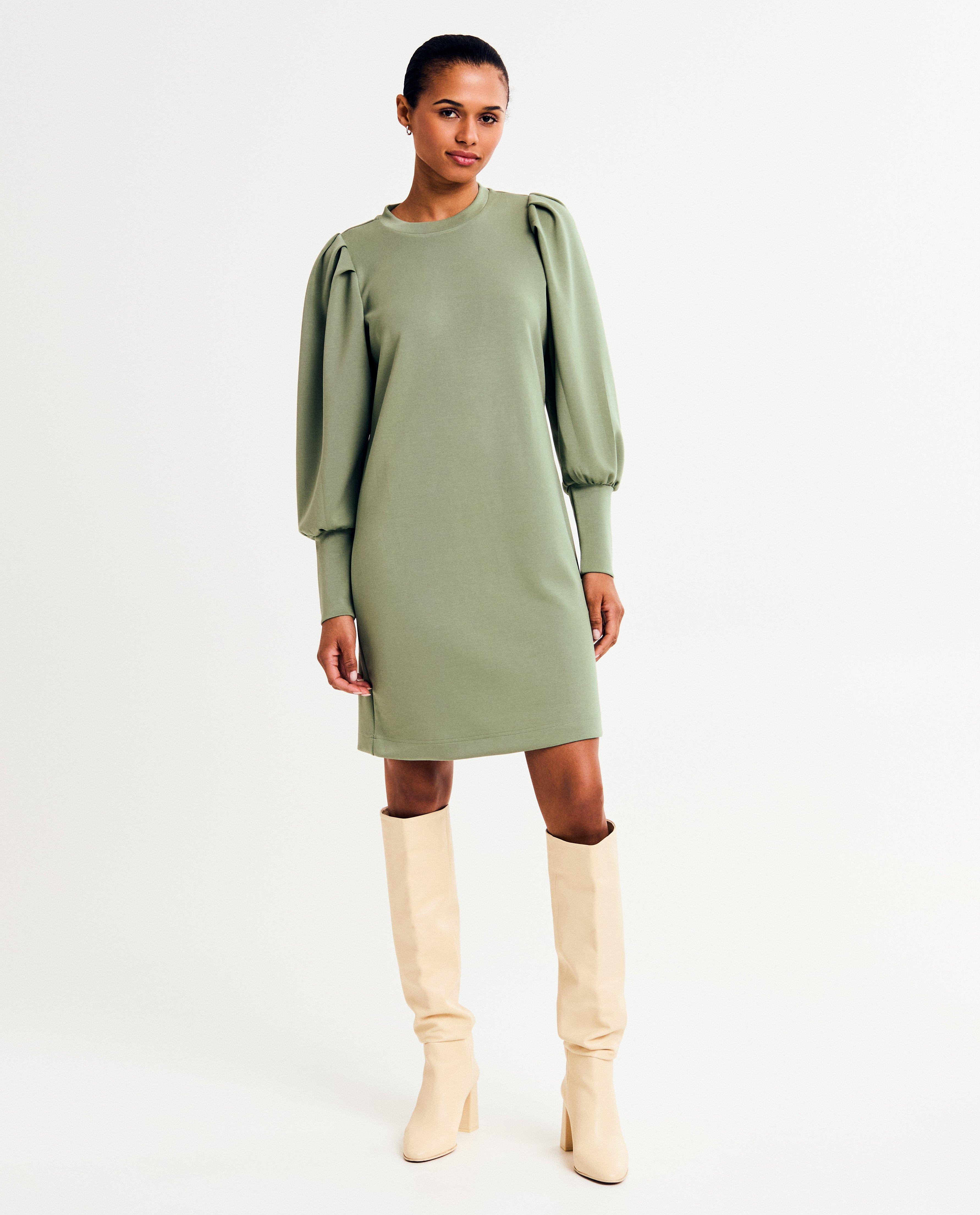 Groene sweaterjurk - null - Peppercorn