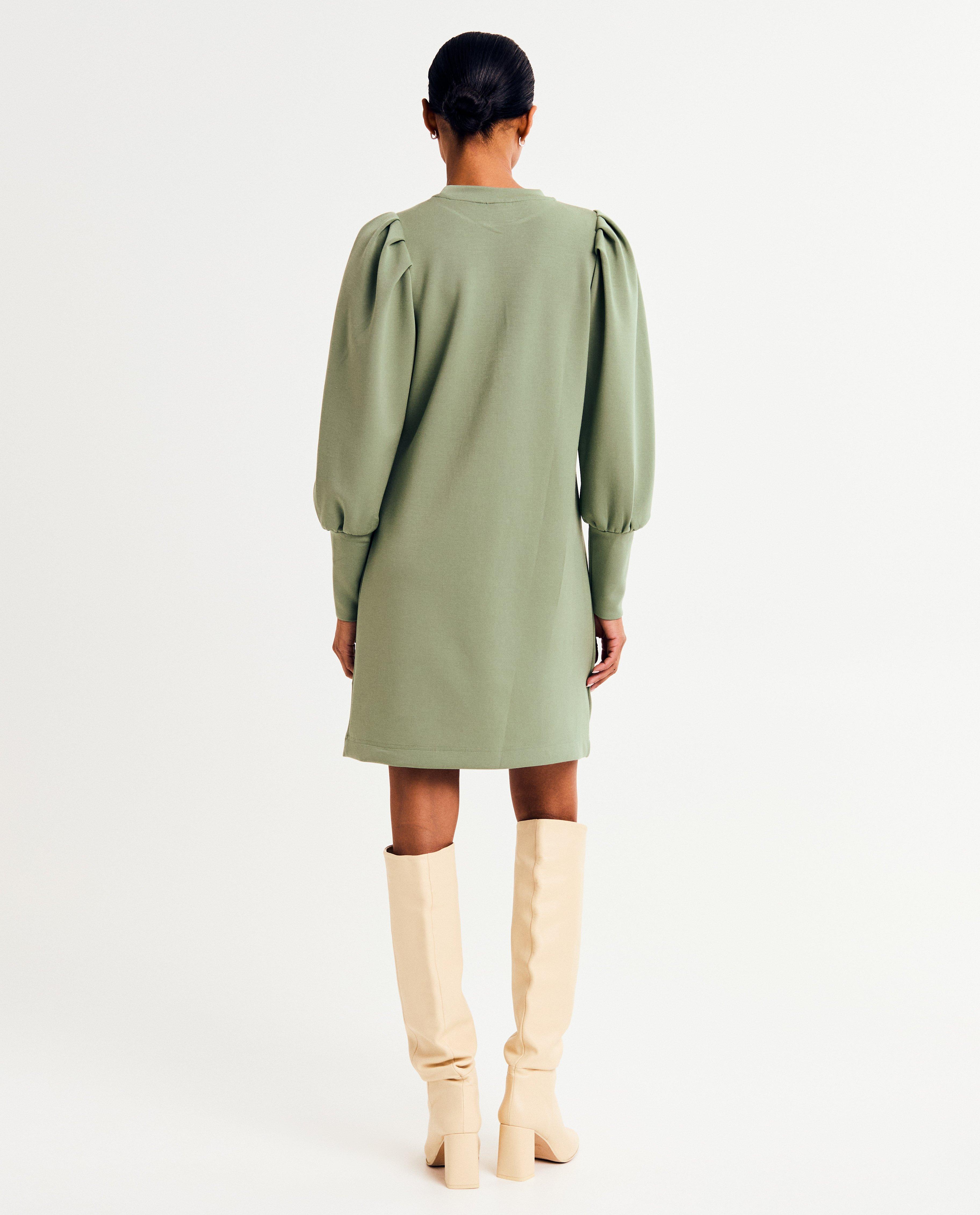 Kleedjes - Groene sweaterjurk