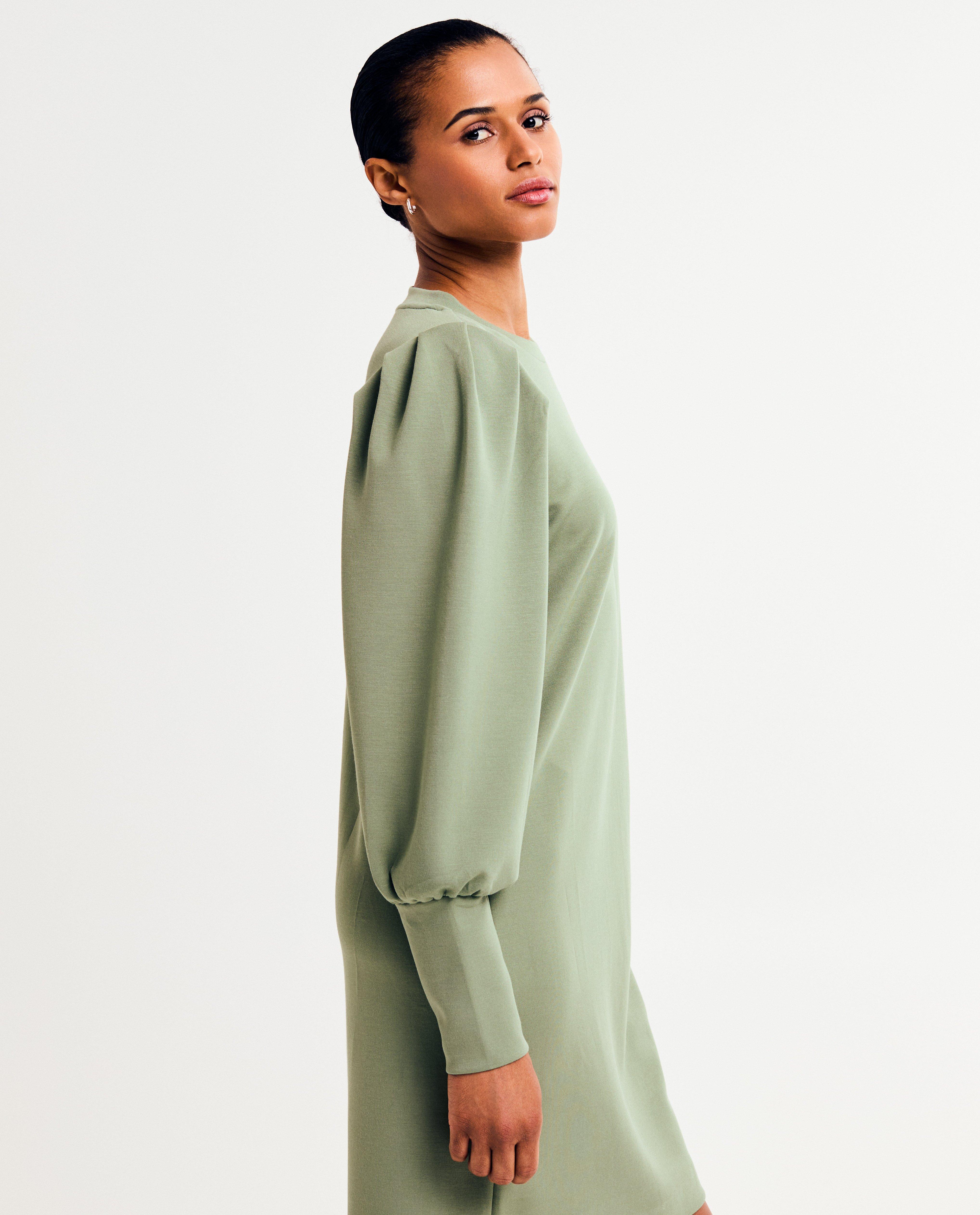 Kleedjes - Groene sweaterjurk