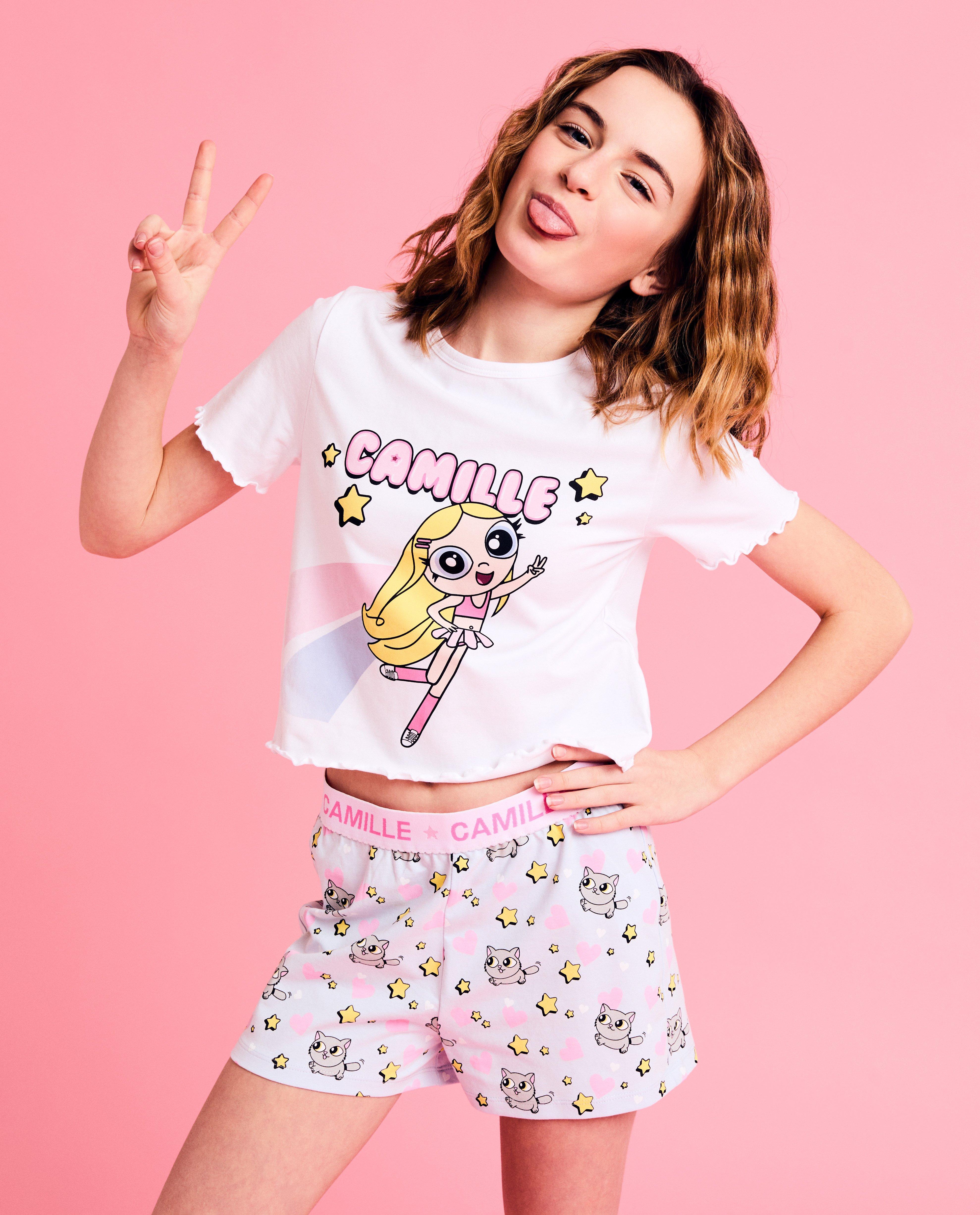 Pyjama met print, 6-14 jaar - null - CAMILLE