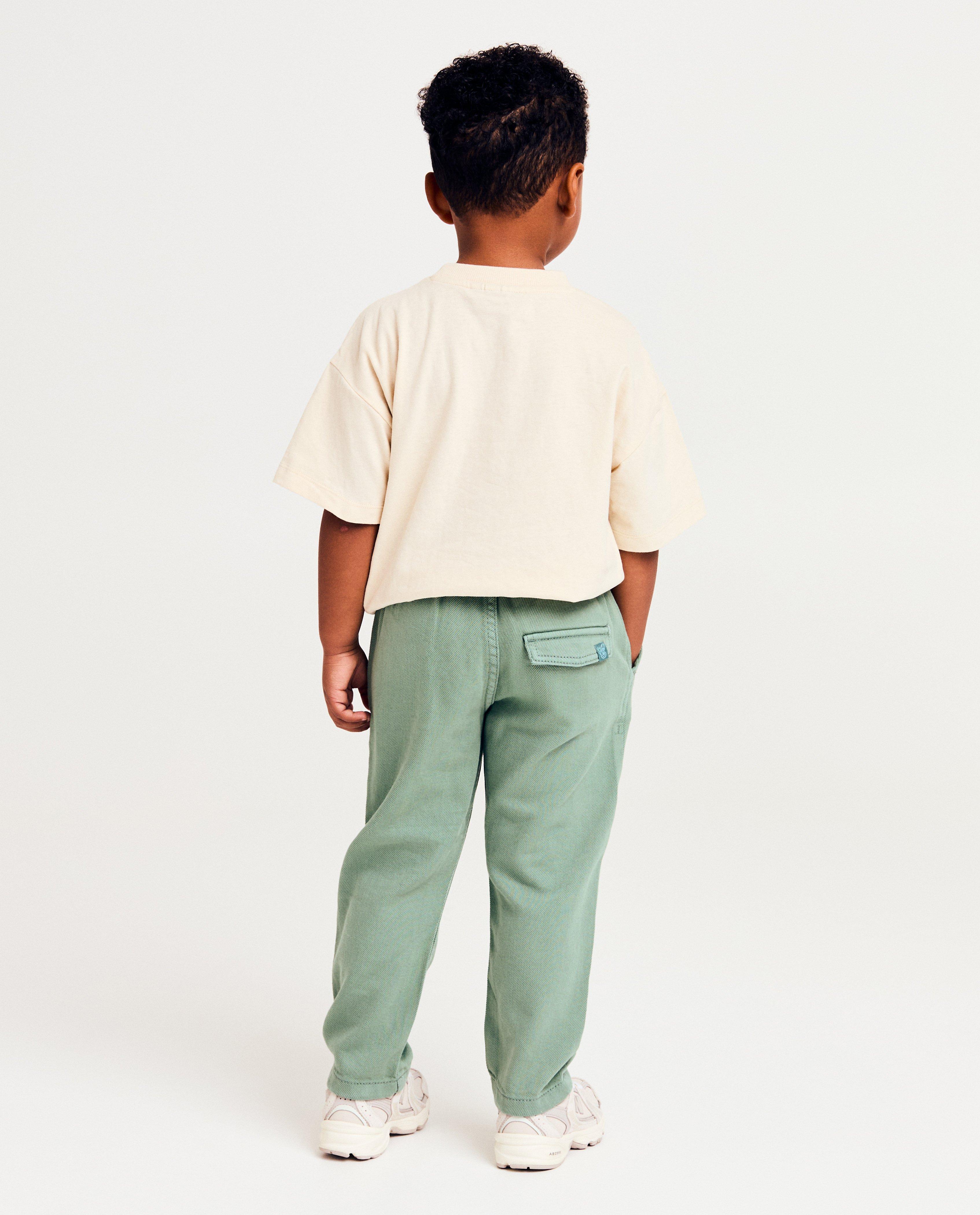 Broeken - Groene broek, regular fit
