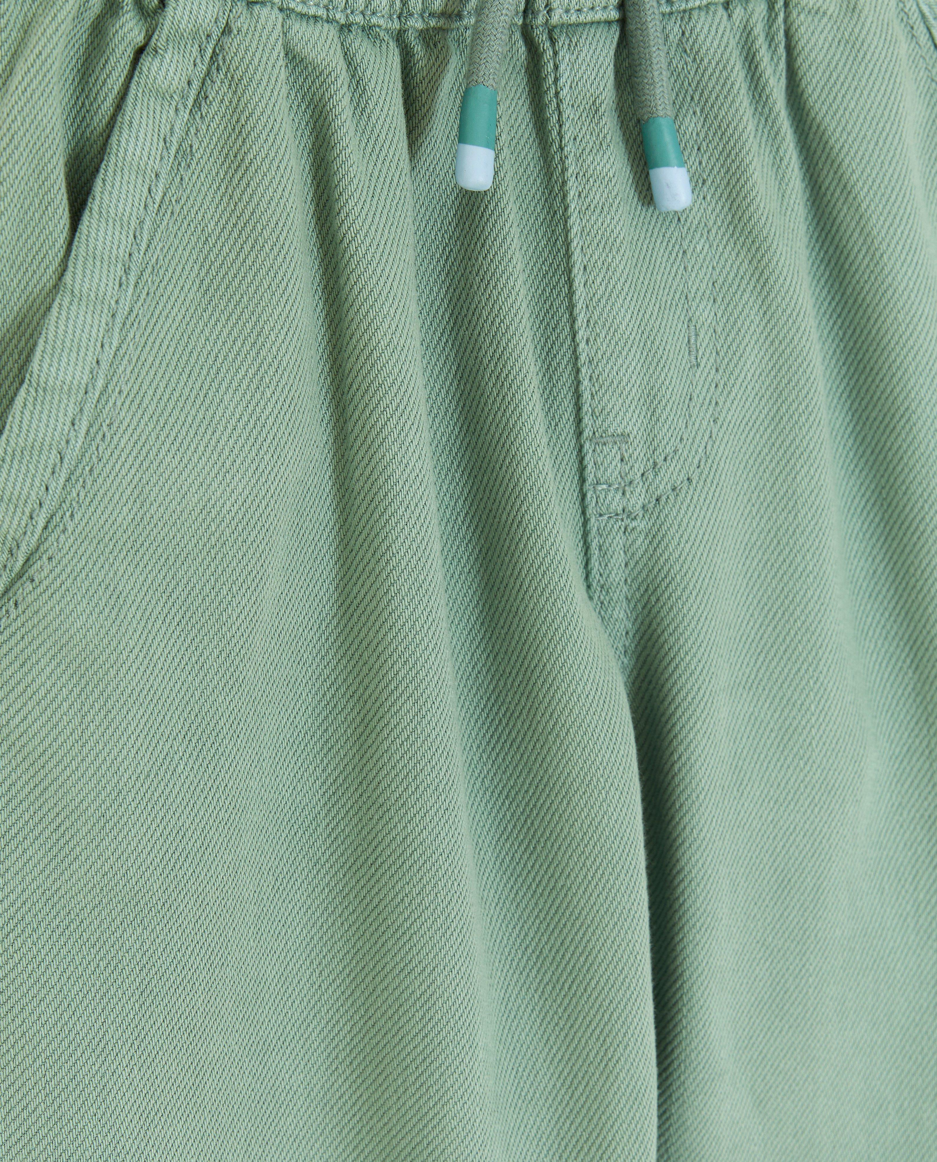 Broeken - Groene broek, regular fit