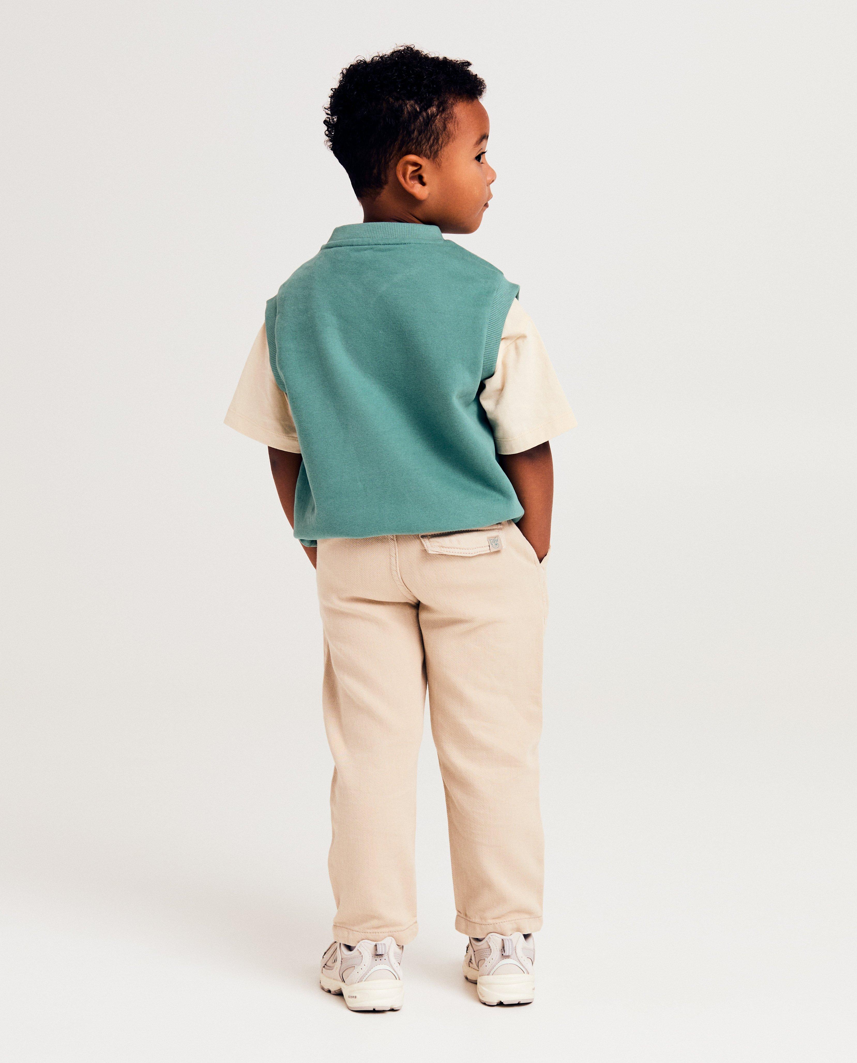 Broeken - Groene broek, regular fit