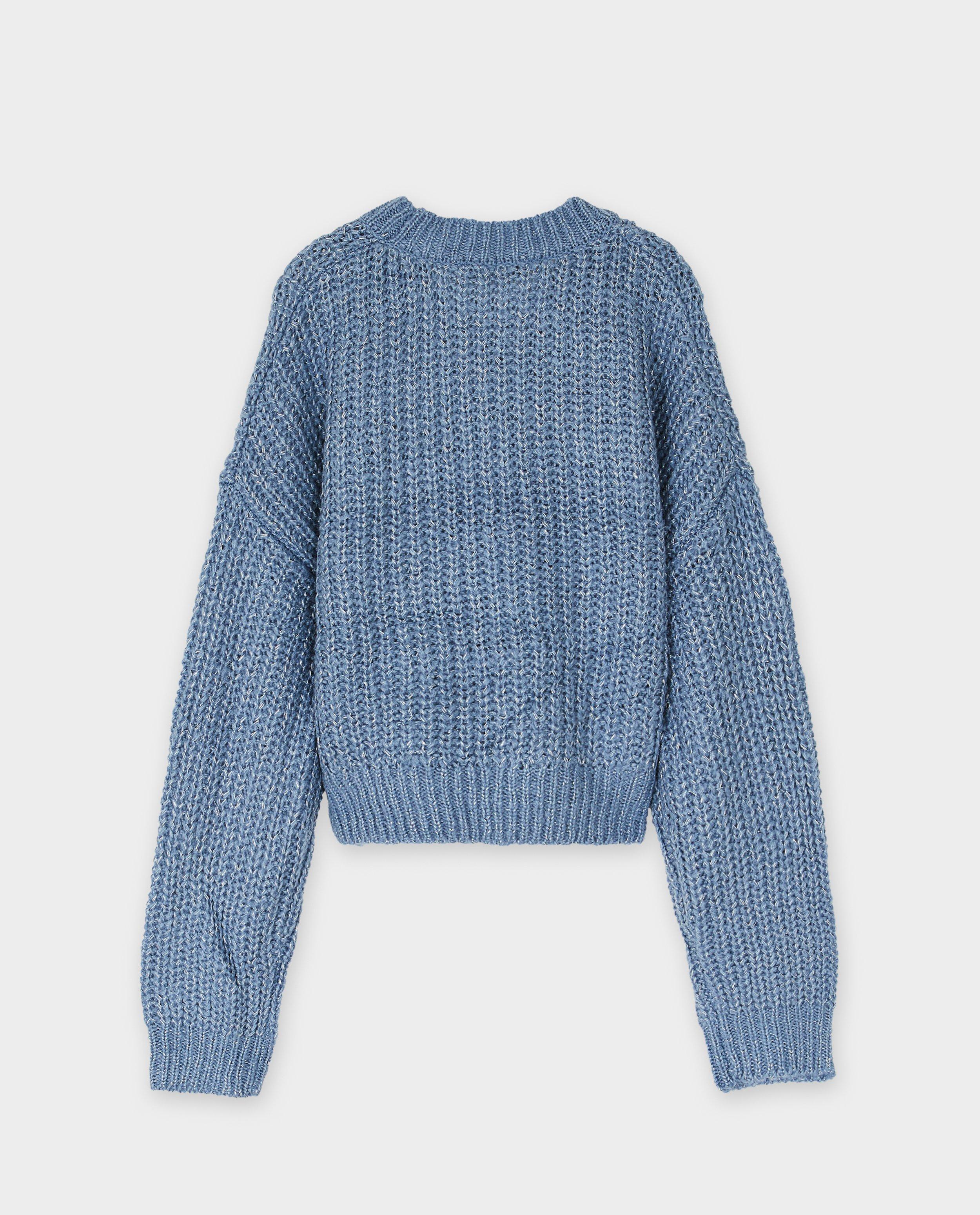 Gebreide trui met glitter - Product Detail - blauw - afbeelding nummer 2