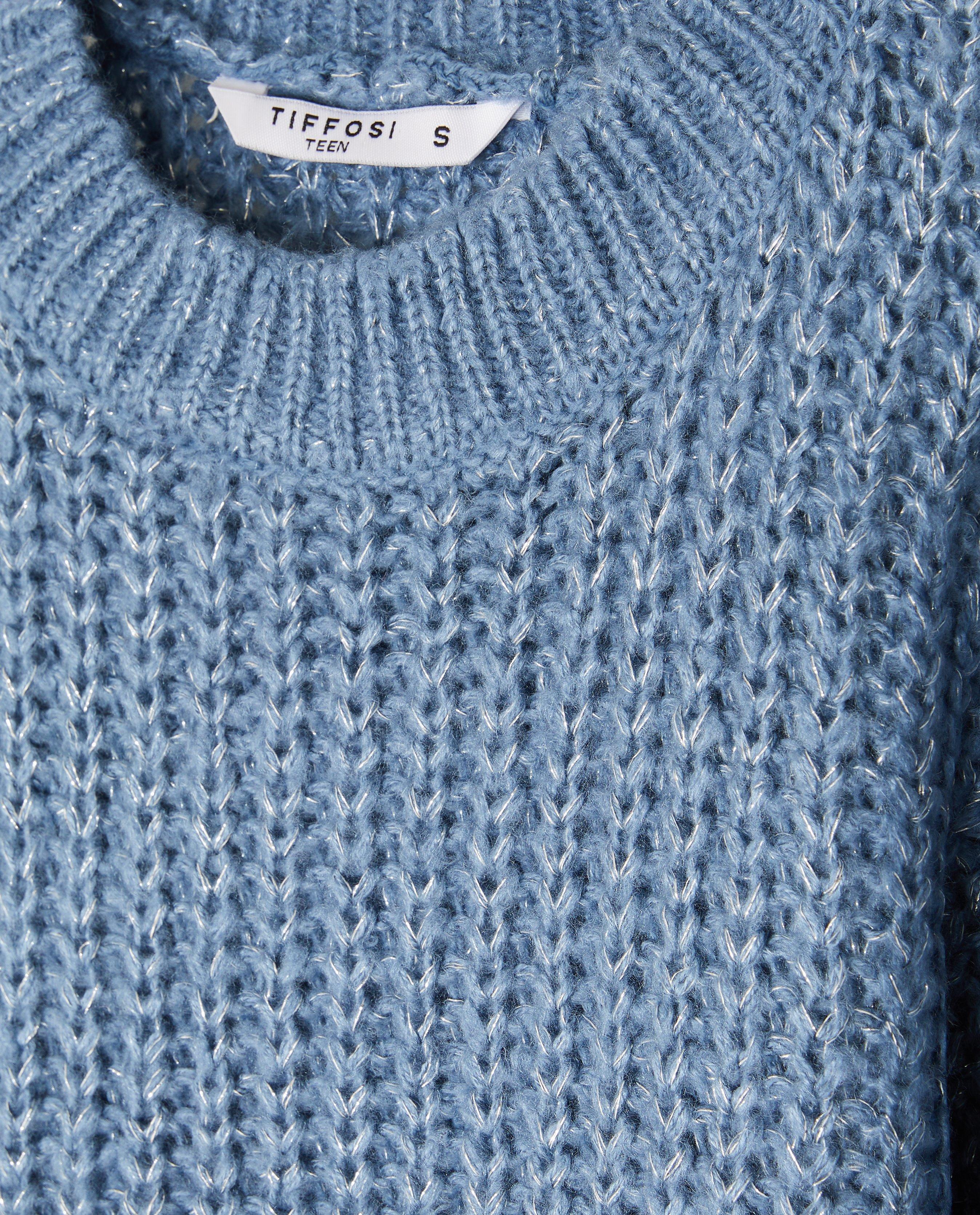 Gebreide trui met glitter - Product Detail - blauw - afbeelding nummer 3