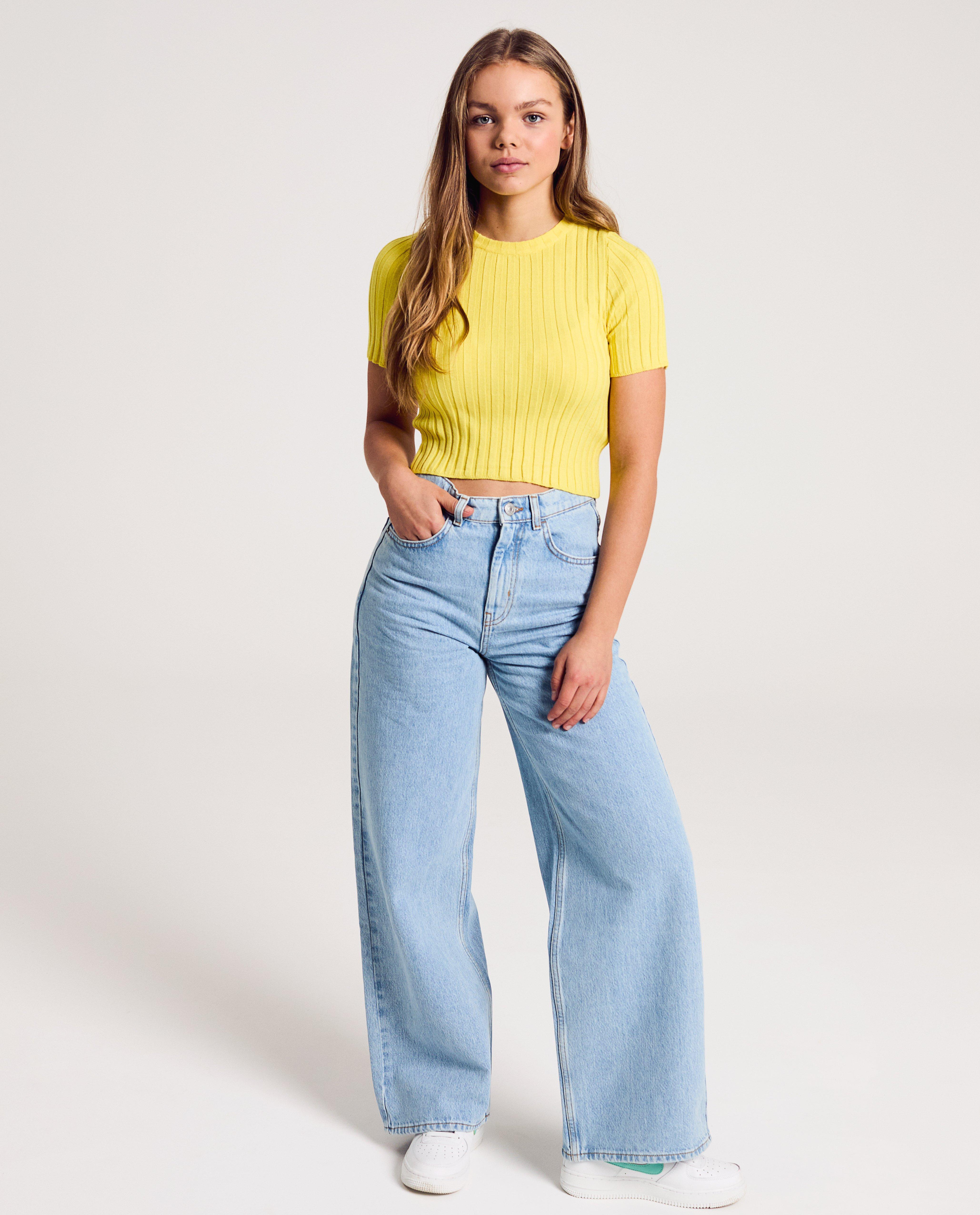 Gele trui met rib - Product Detail - lichtgeel - afbeelding nummer 2