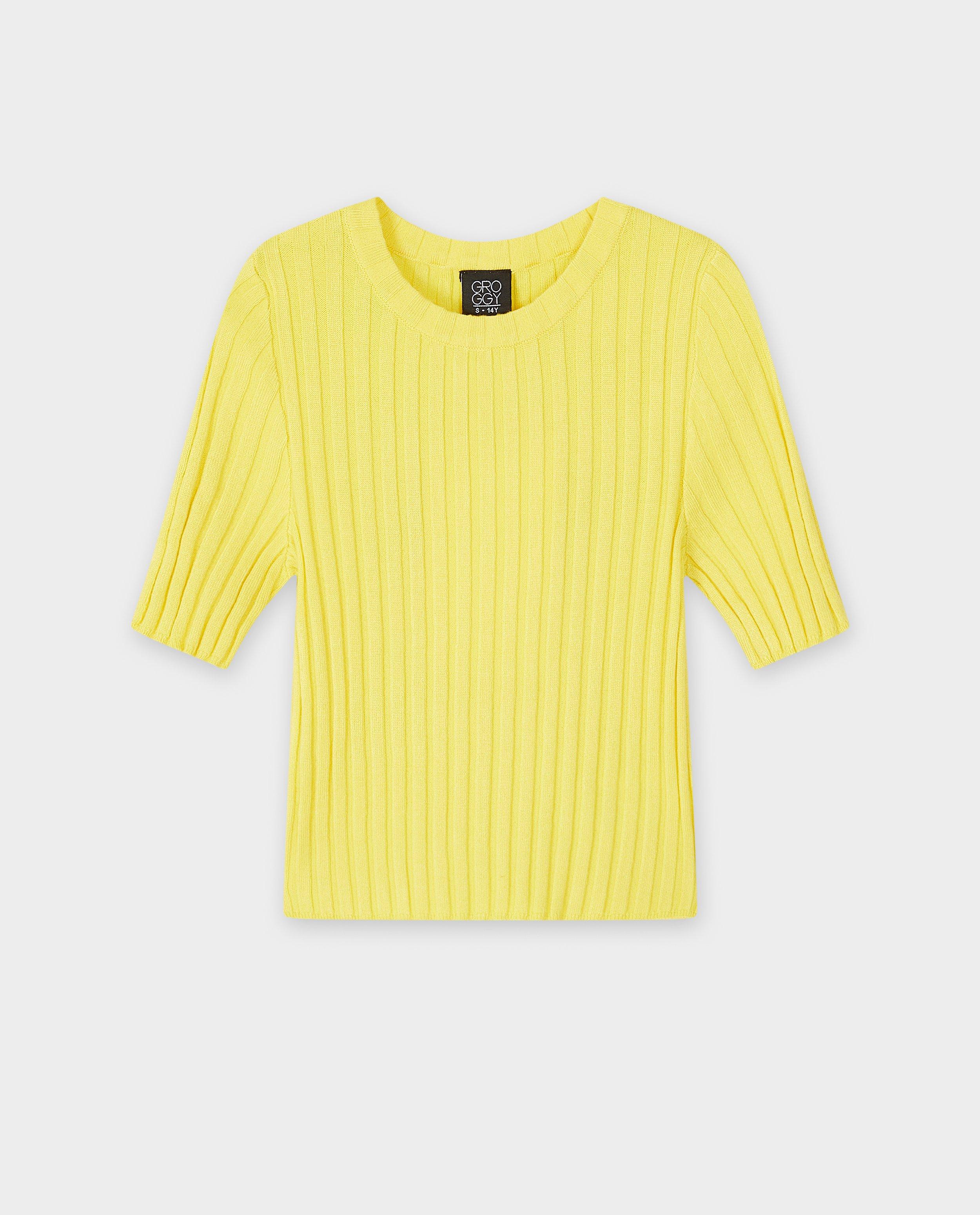 Gele trui met rib - Product Detail - lichtgeel - afbeelding nummer 4