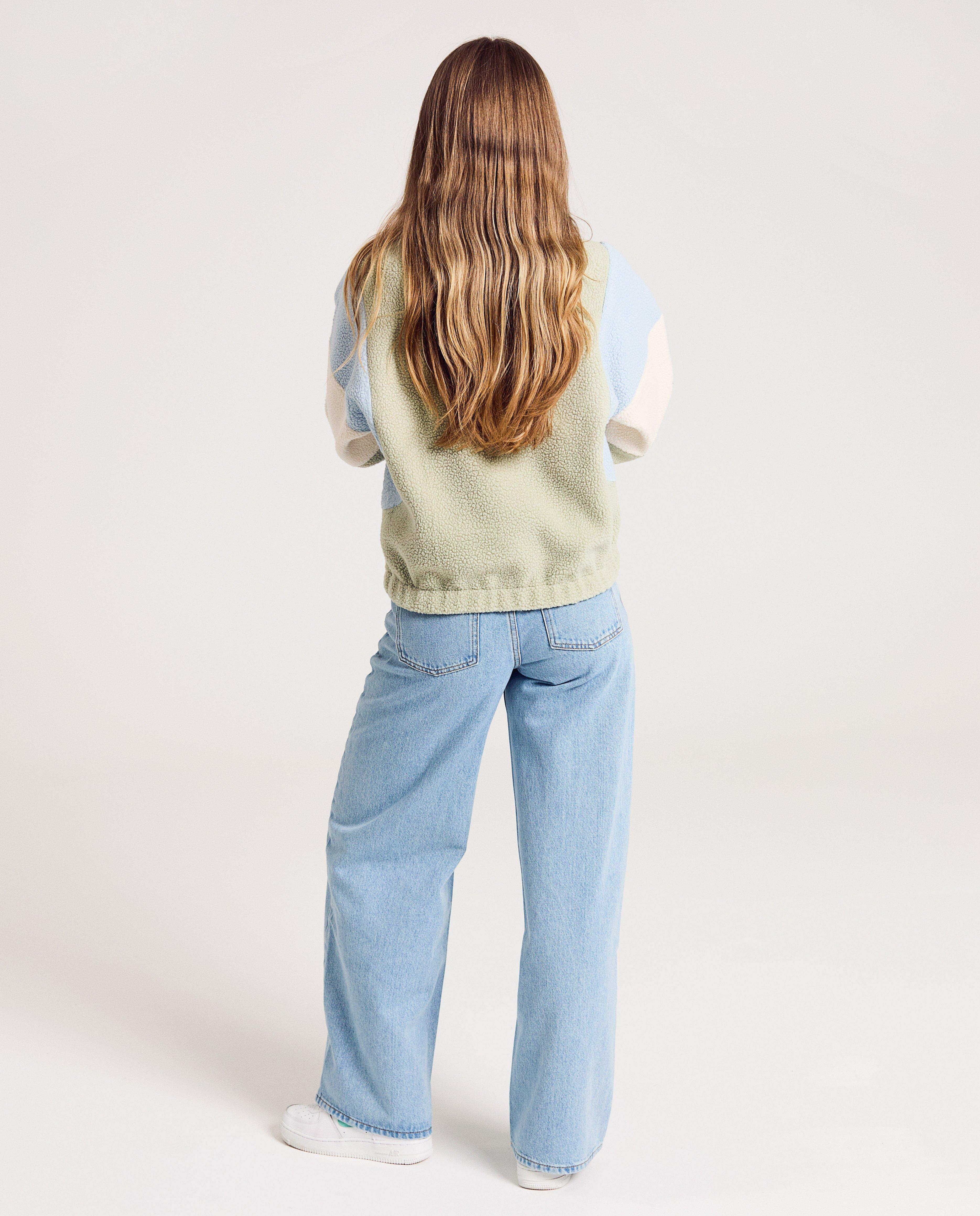 Teddy vest met color block - Product Detail - lichtgroen - afbeelding nummer 3