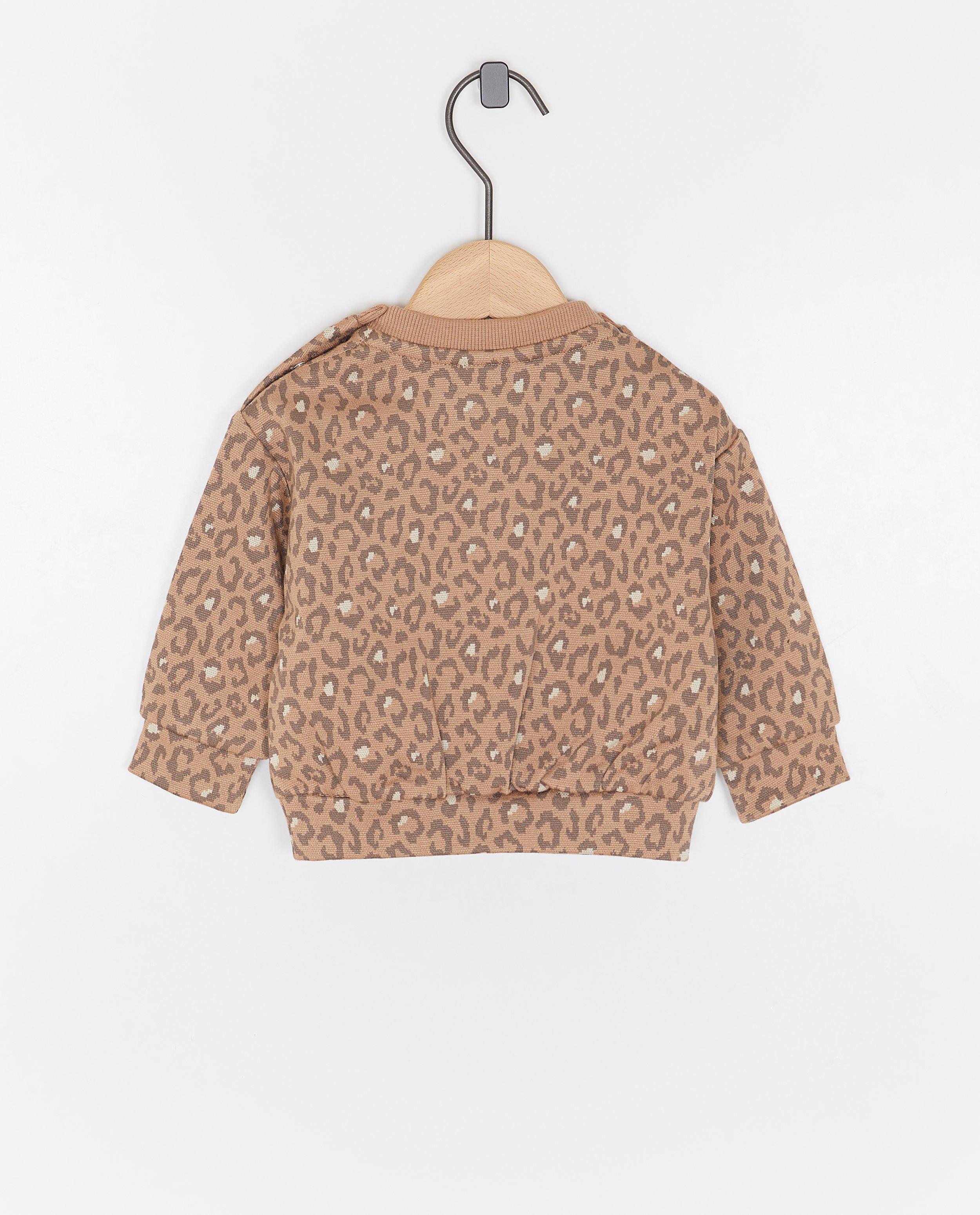 Sweat &agrave; imprim&eacute; l&eacute;opard - D&eacute;tails du produit - brun - image num&eacute;ro 2