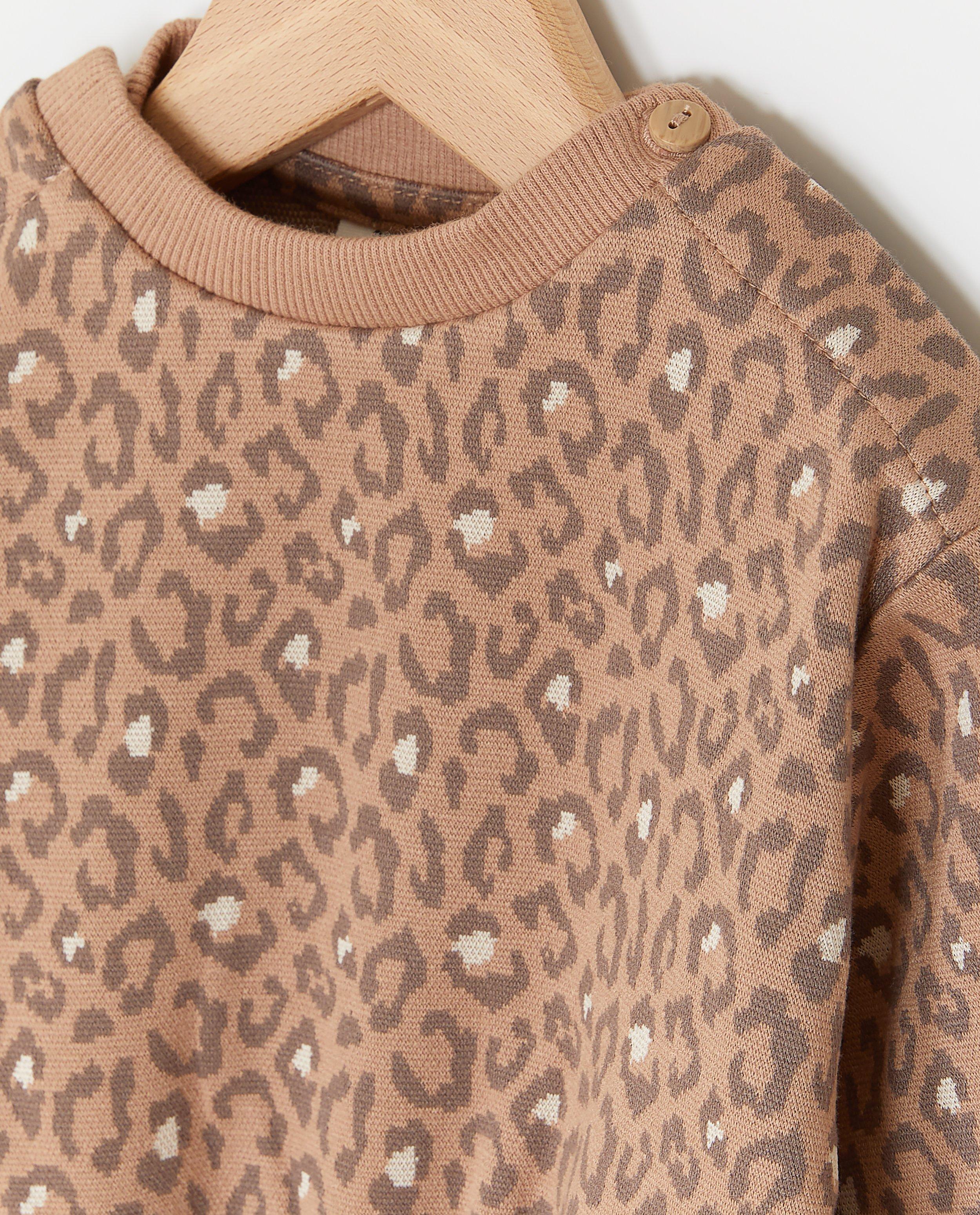 Sweat &agrave; imprim&eacute; l&eacute;opard - D&eacute;tails du produit - brun - image num&eacute;ro 3