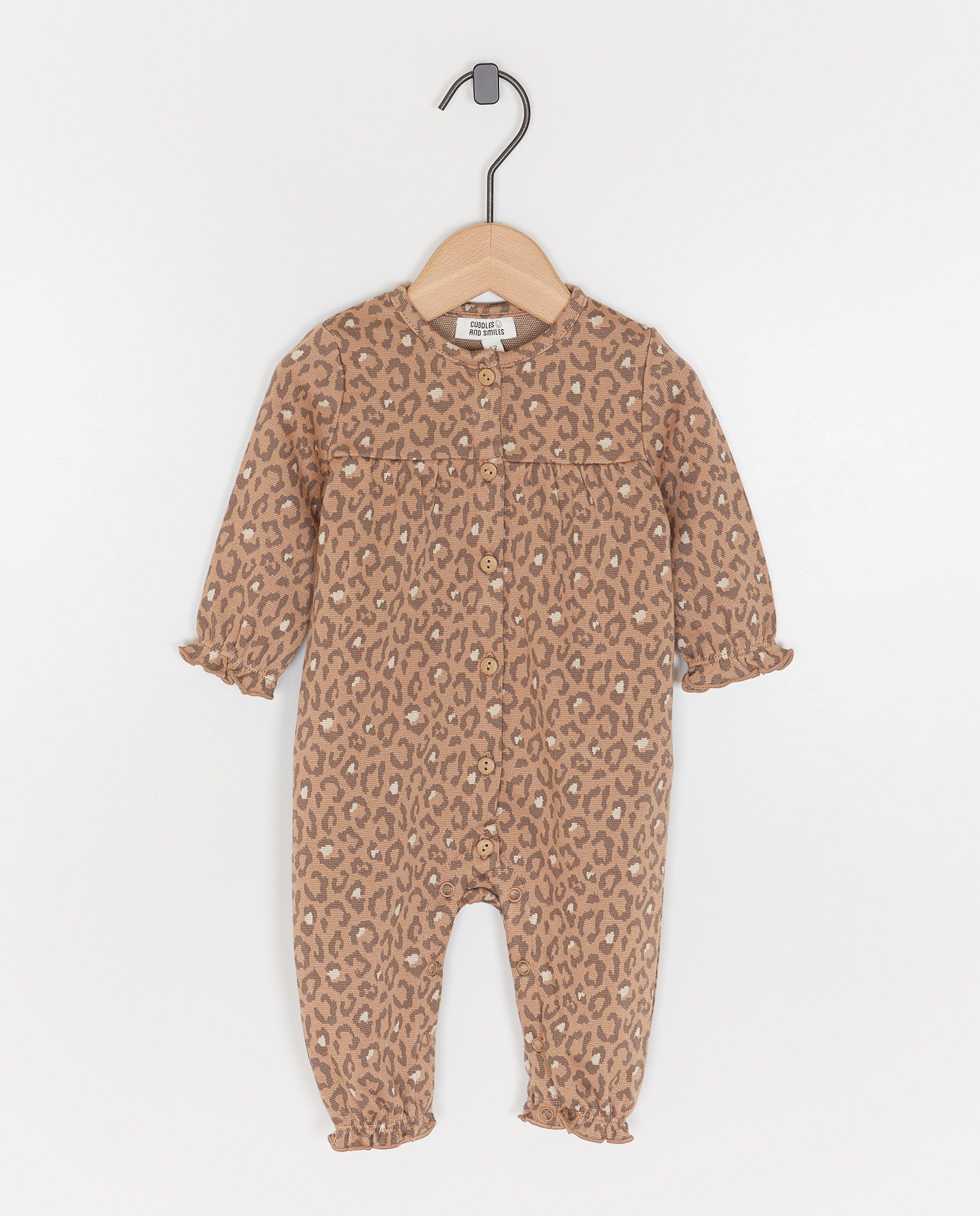 Grenouillère à imprimé léopard - null - Newborn 50-68