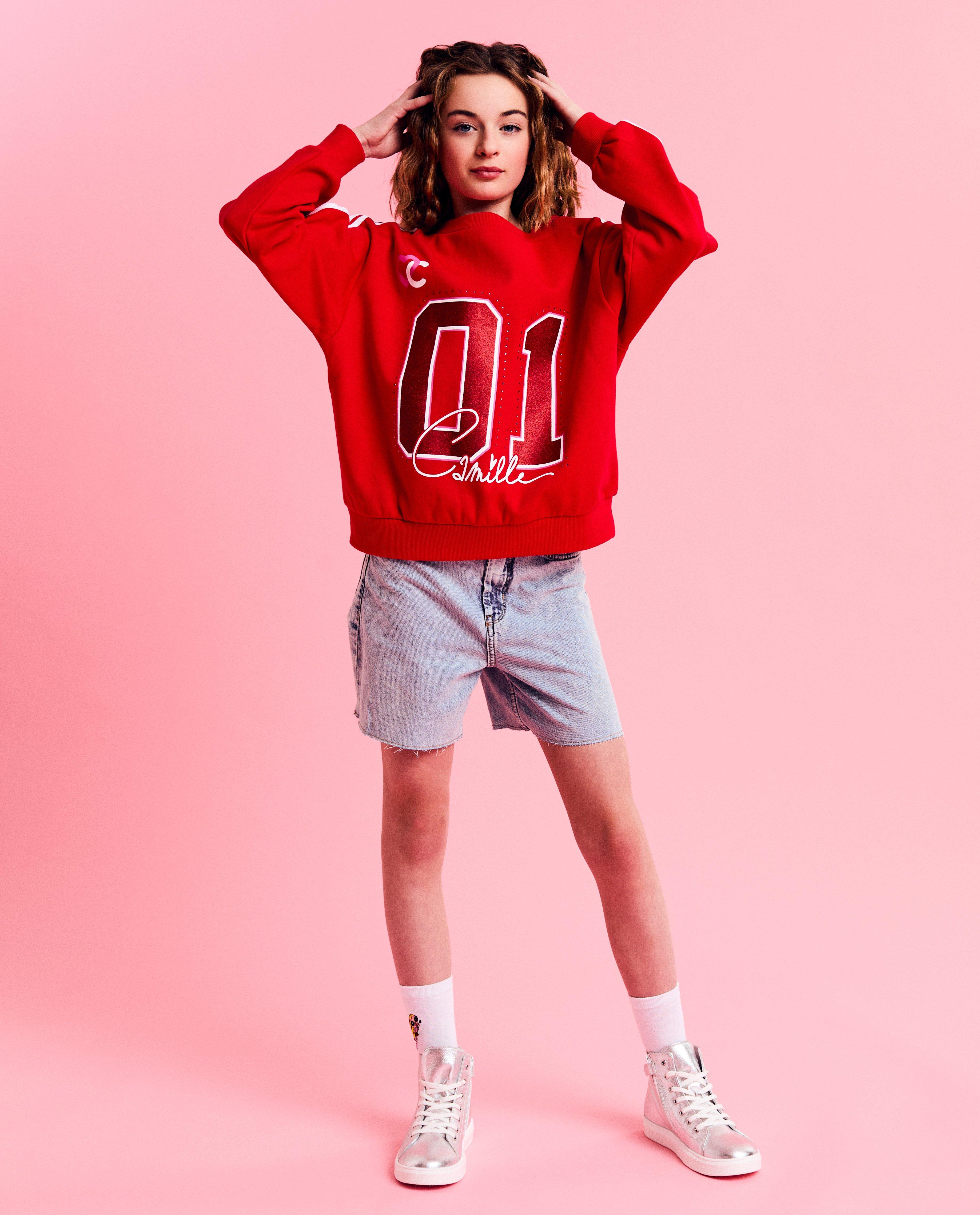 Sweaters - Sweater met lage schouder, 6-14 jaar