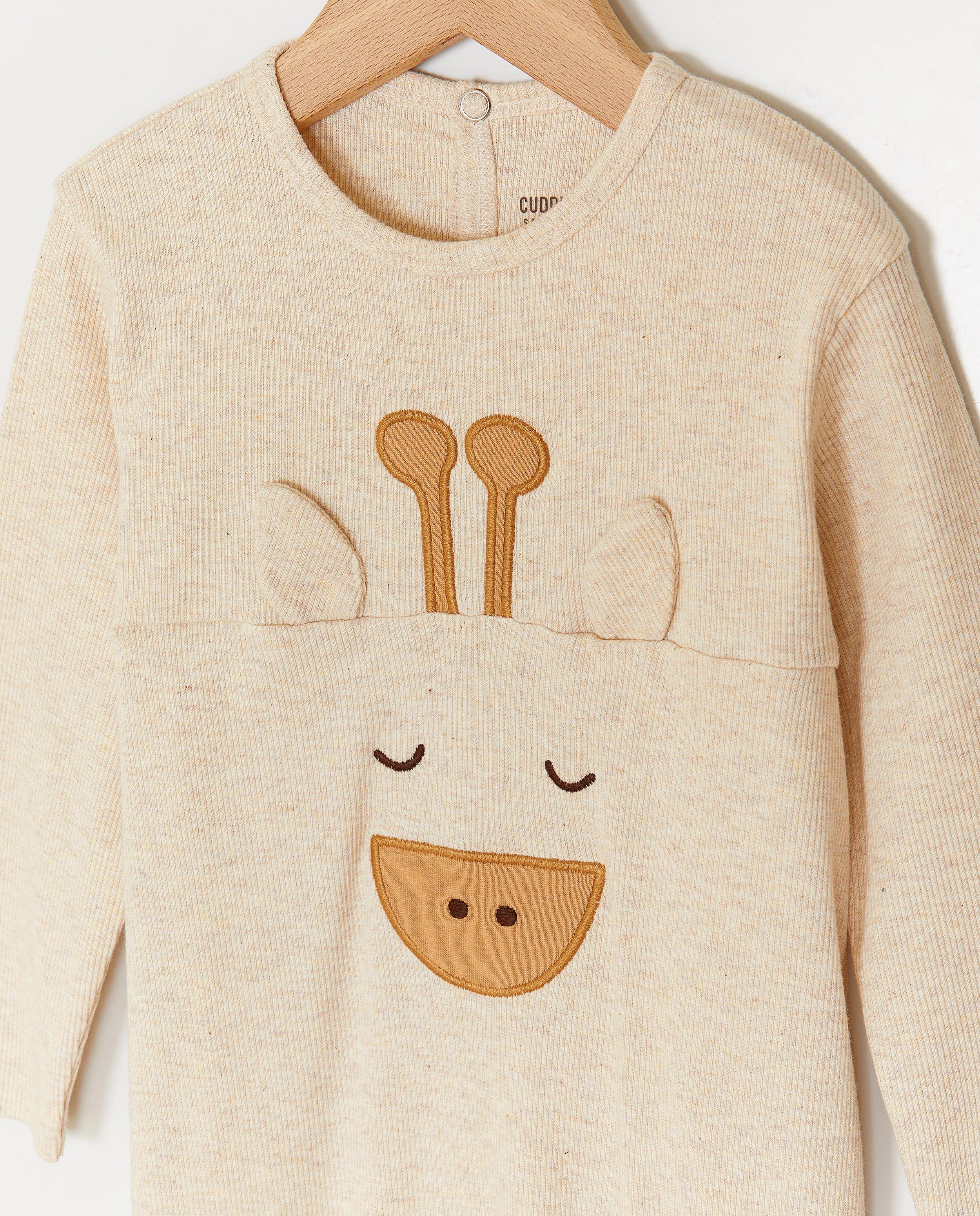 Nachtkleding - Pyjama met gezichtje giraf