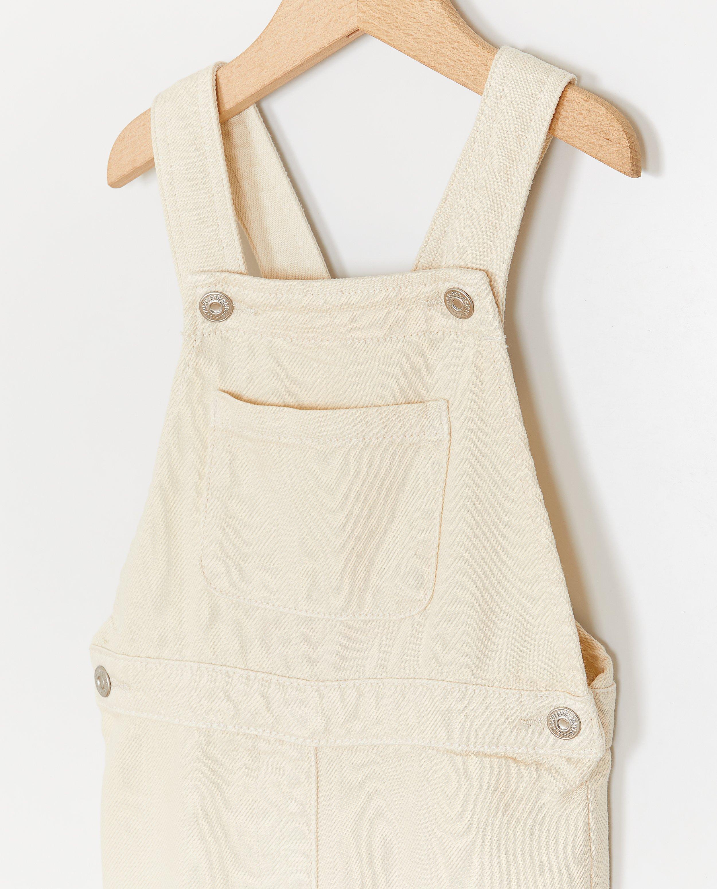 Broeken - Beige salopette