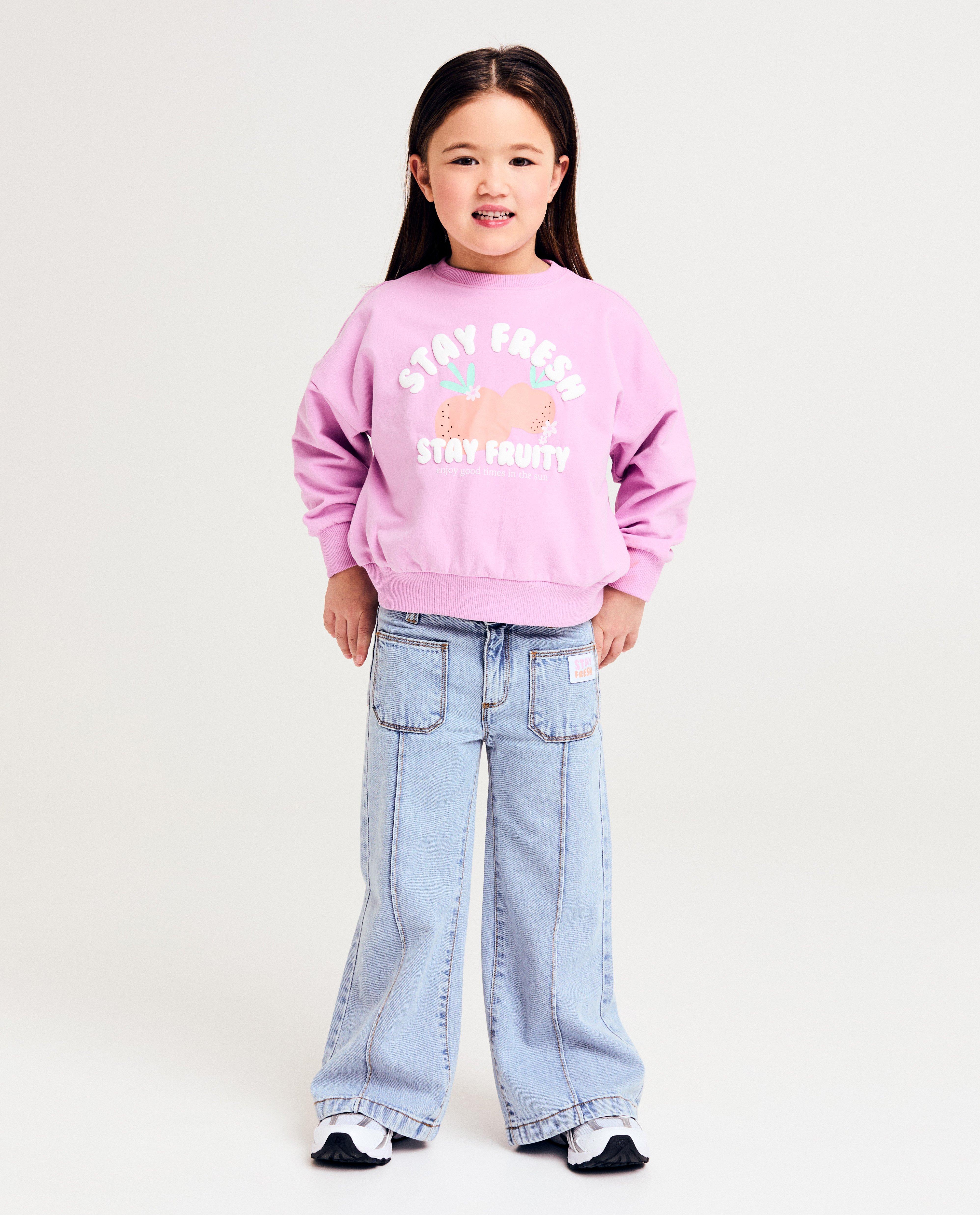 Jeans met siernaden, wide fit - null - Milla Star