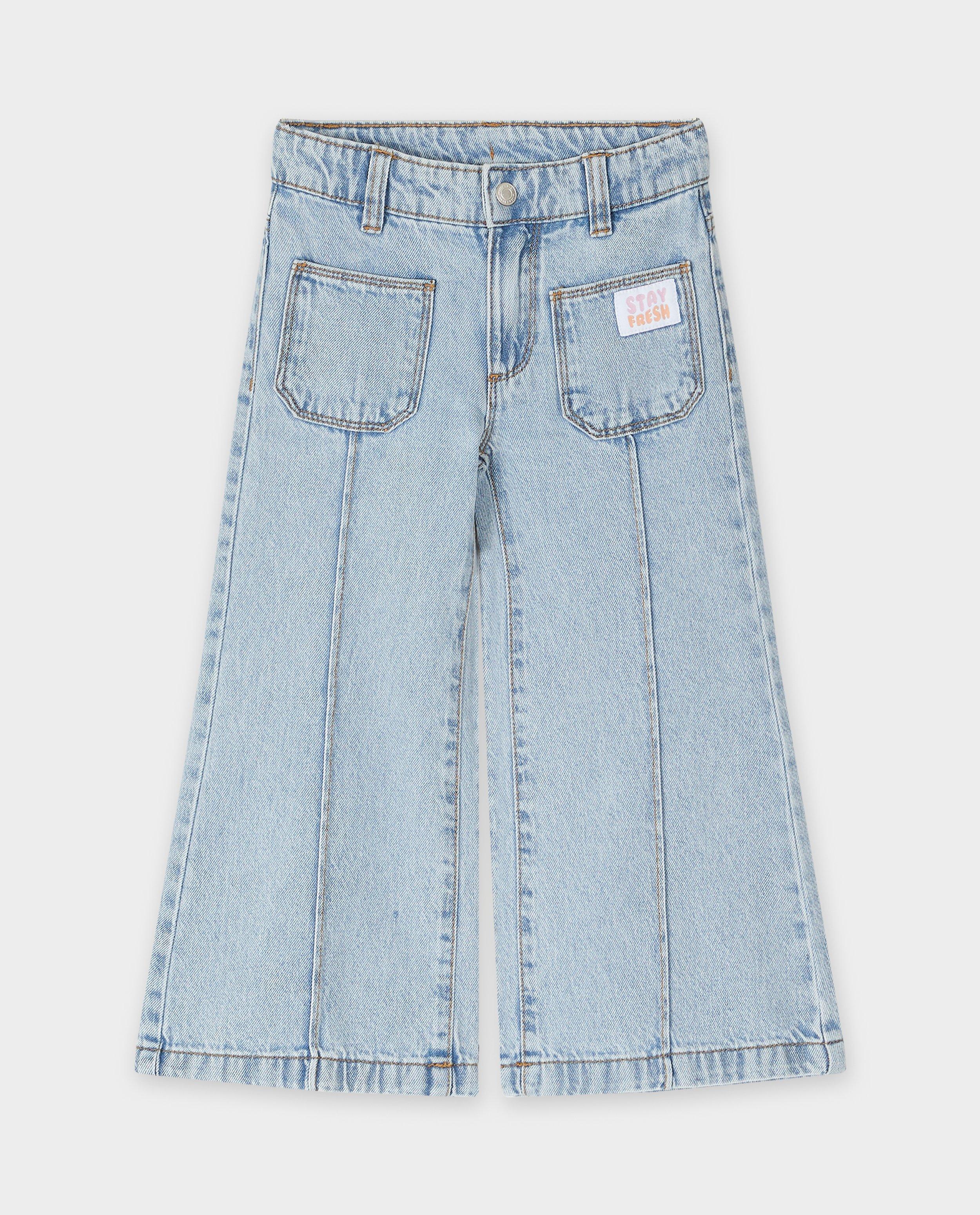 Jeans - Jeans met siernaden, wide fit