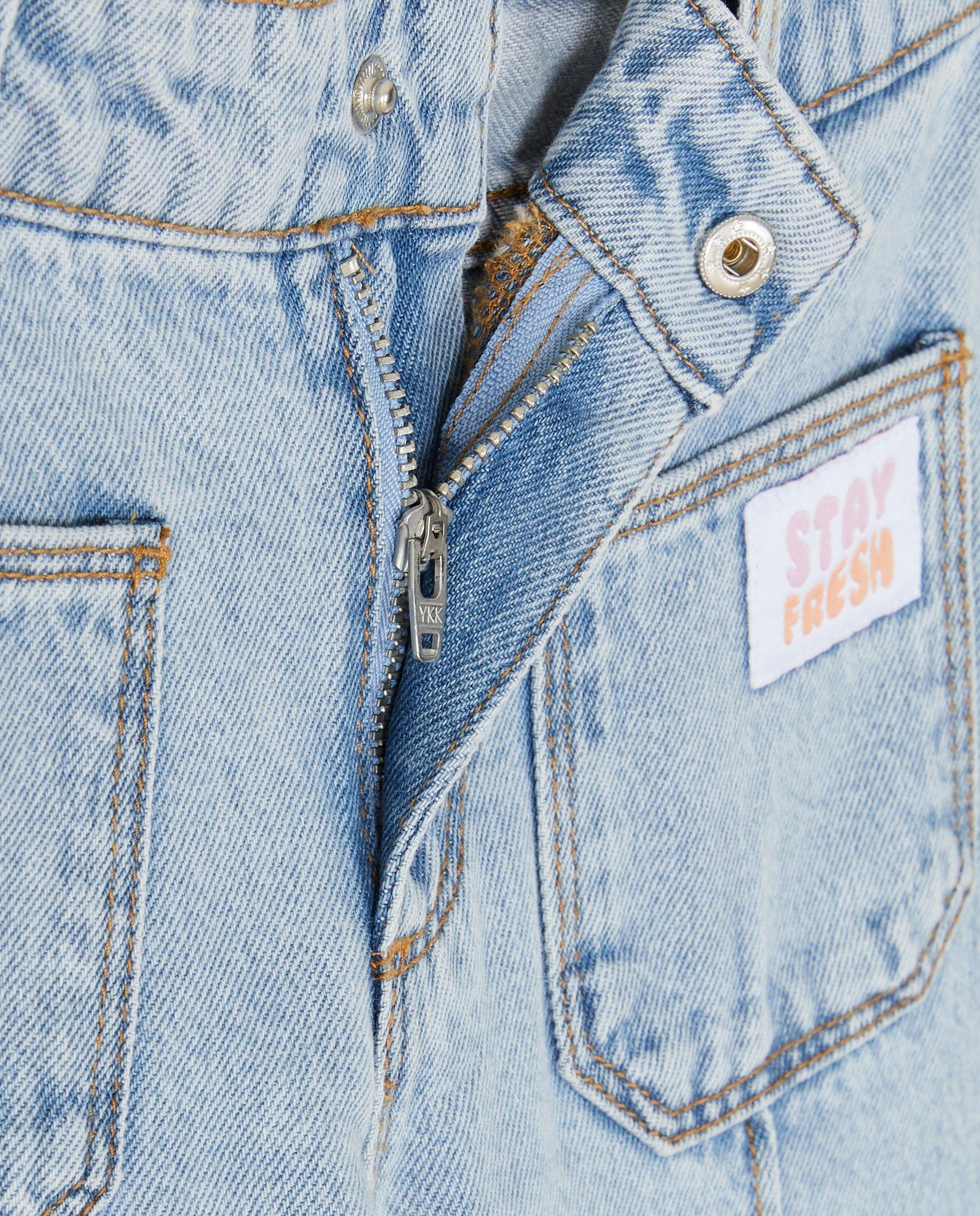 Jeans - Jeans met siernaden, wide fit