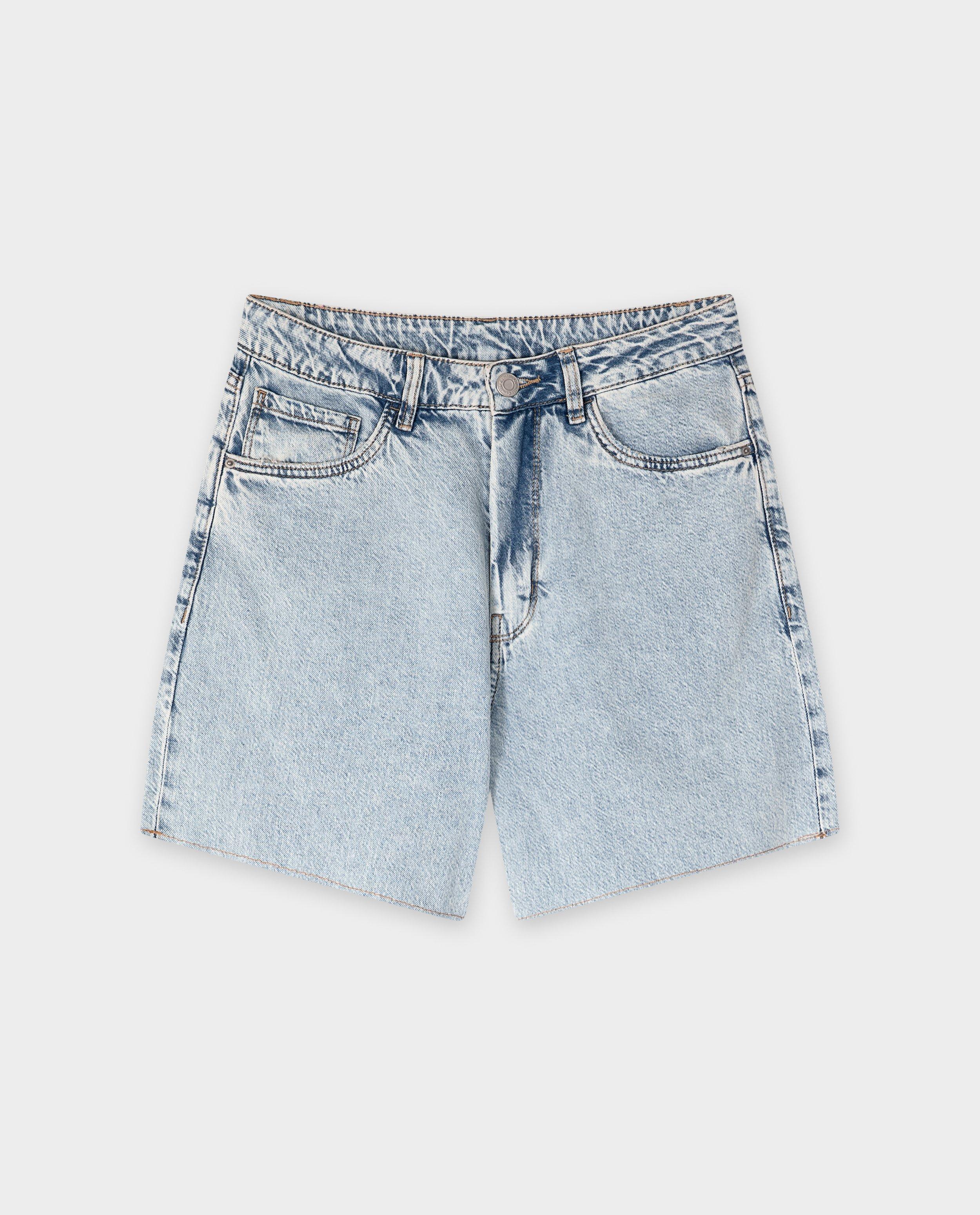 Jeans - Jeansshort met rafels, wide fit, XS-XL