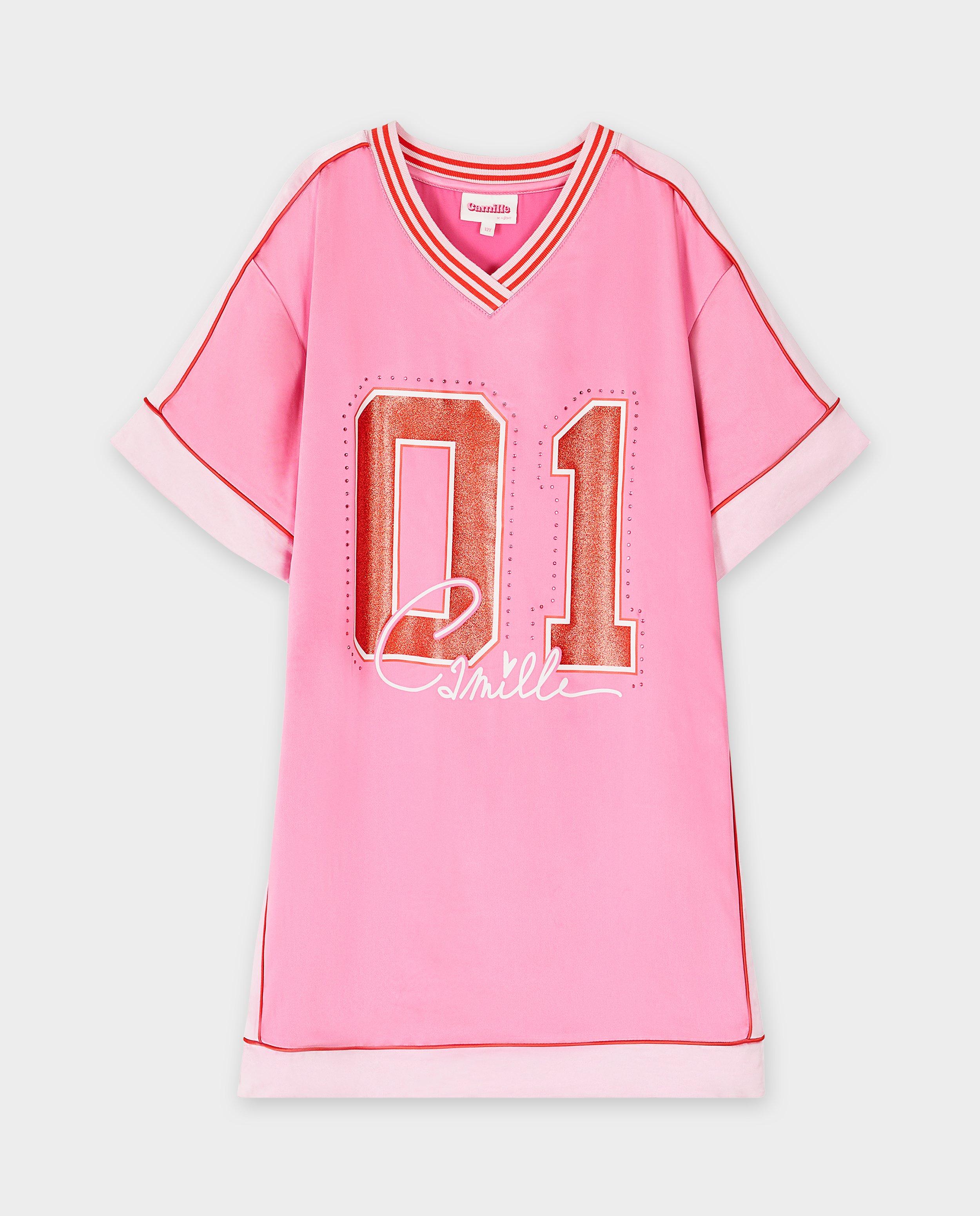 Robes - Robe en satin avec une inscription, 6-14 ans