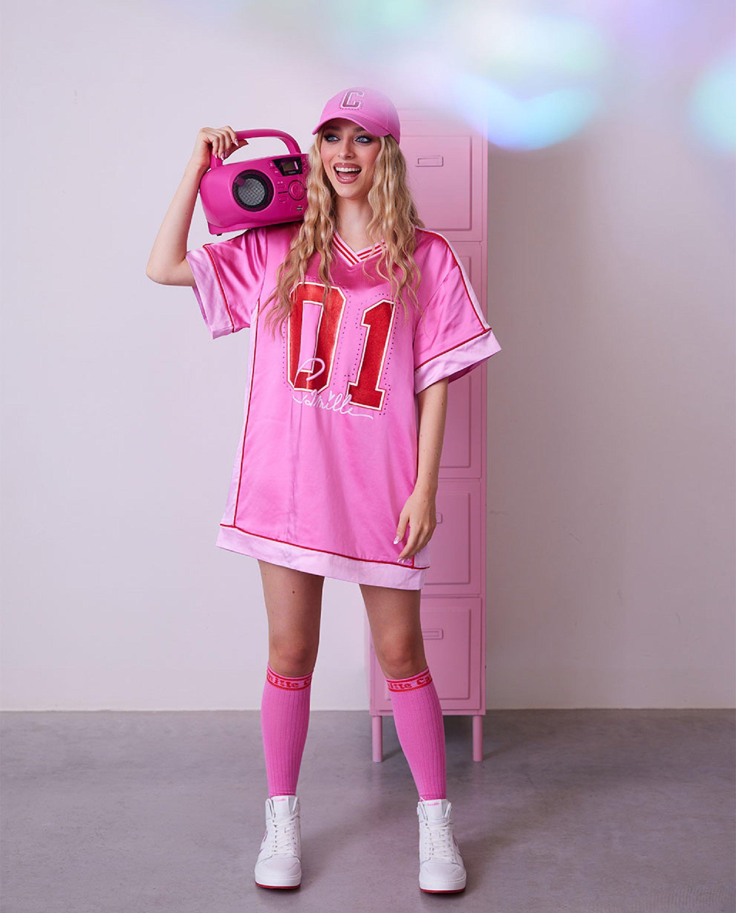 Robes - Robe en satin avec une inscription, 6-14 ans