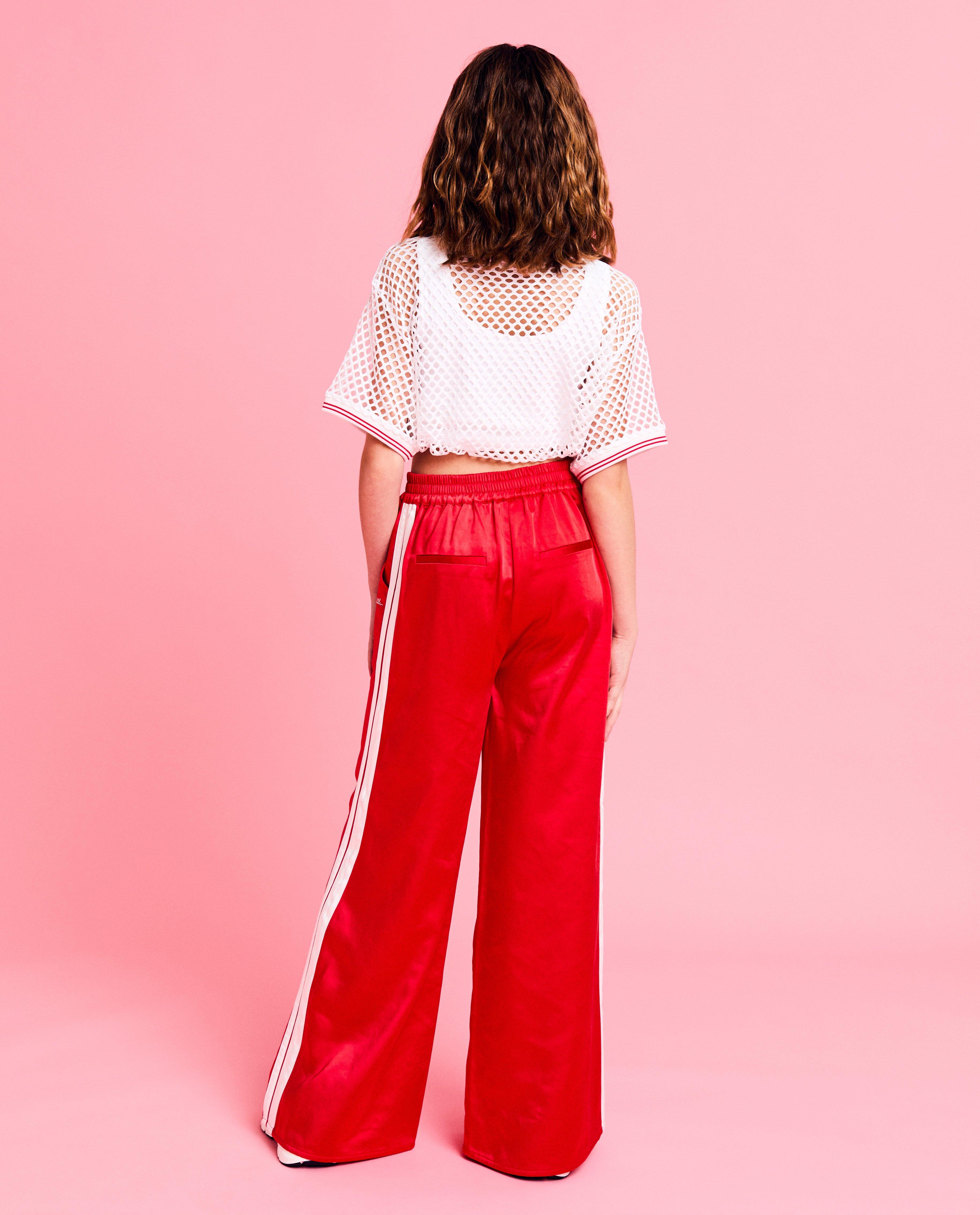 Broeken - Satijnen broek, wide leg fit, 6-14 jaar