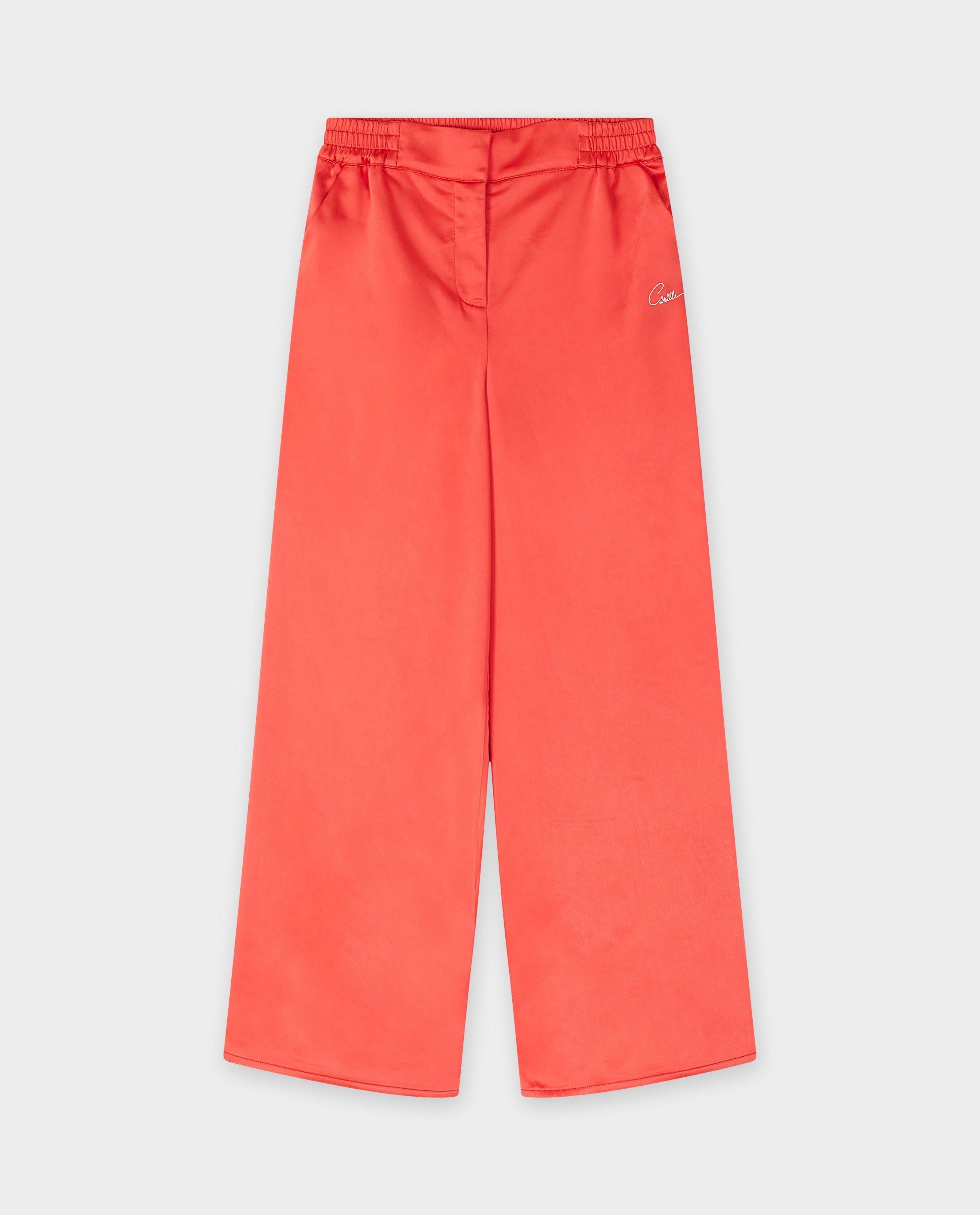 Broeken - Satijnen broek, wide leg fit, 6-14 jaar