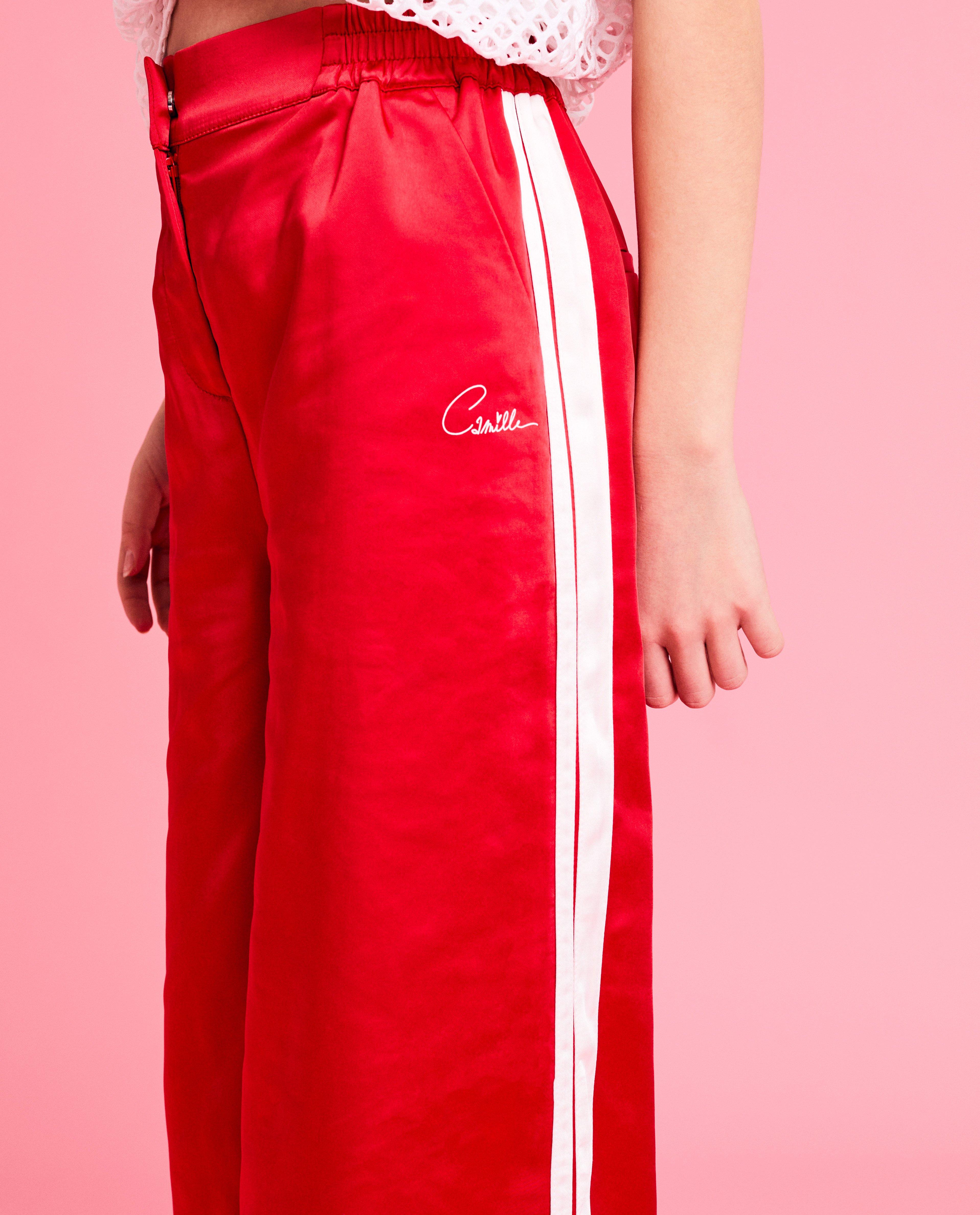 Pantalons - Pantalon en satin, wide leg fit, 6-14 ans