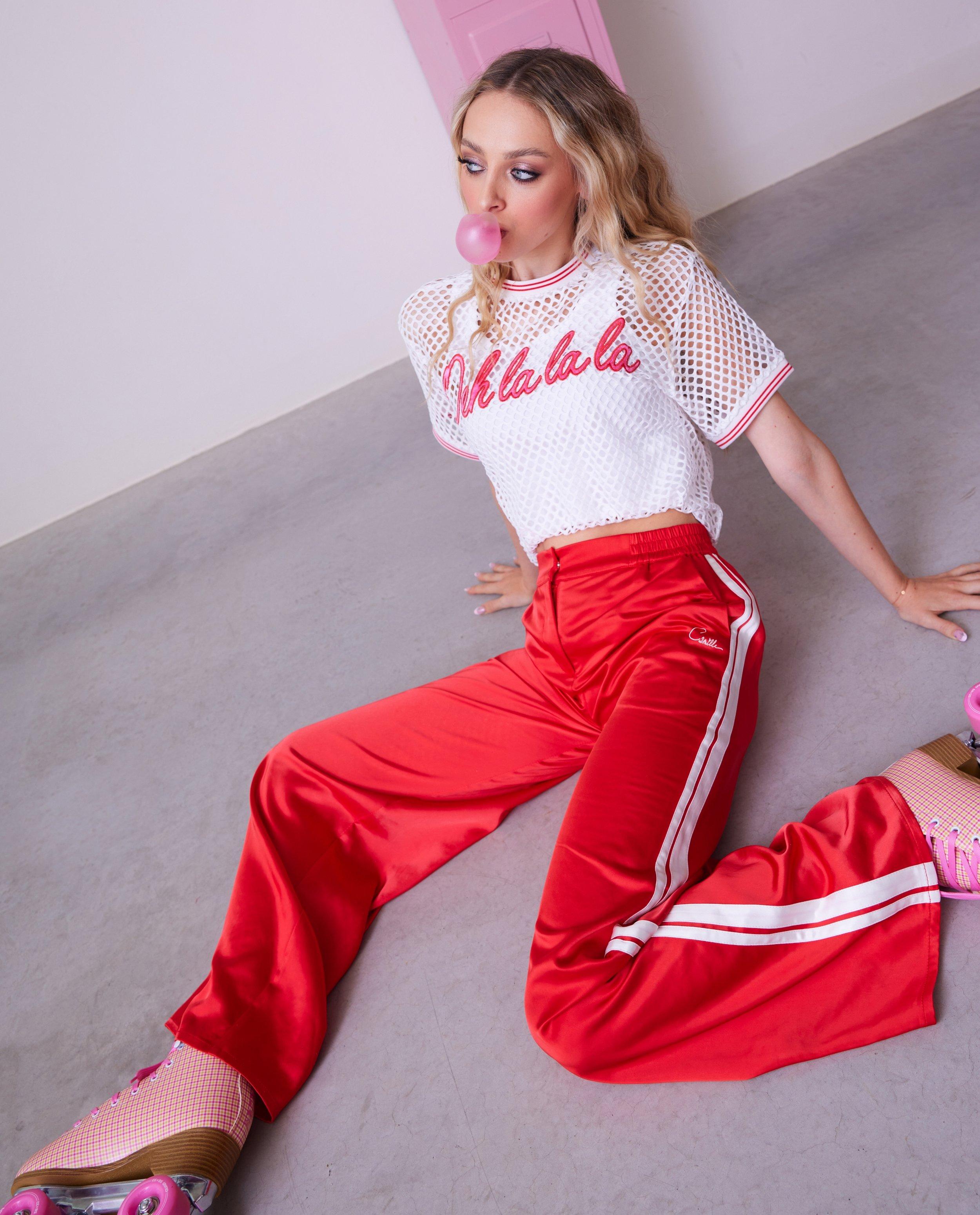 Pantalons - Pantalon en satin, wide leg fit, 6-14 ans