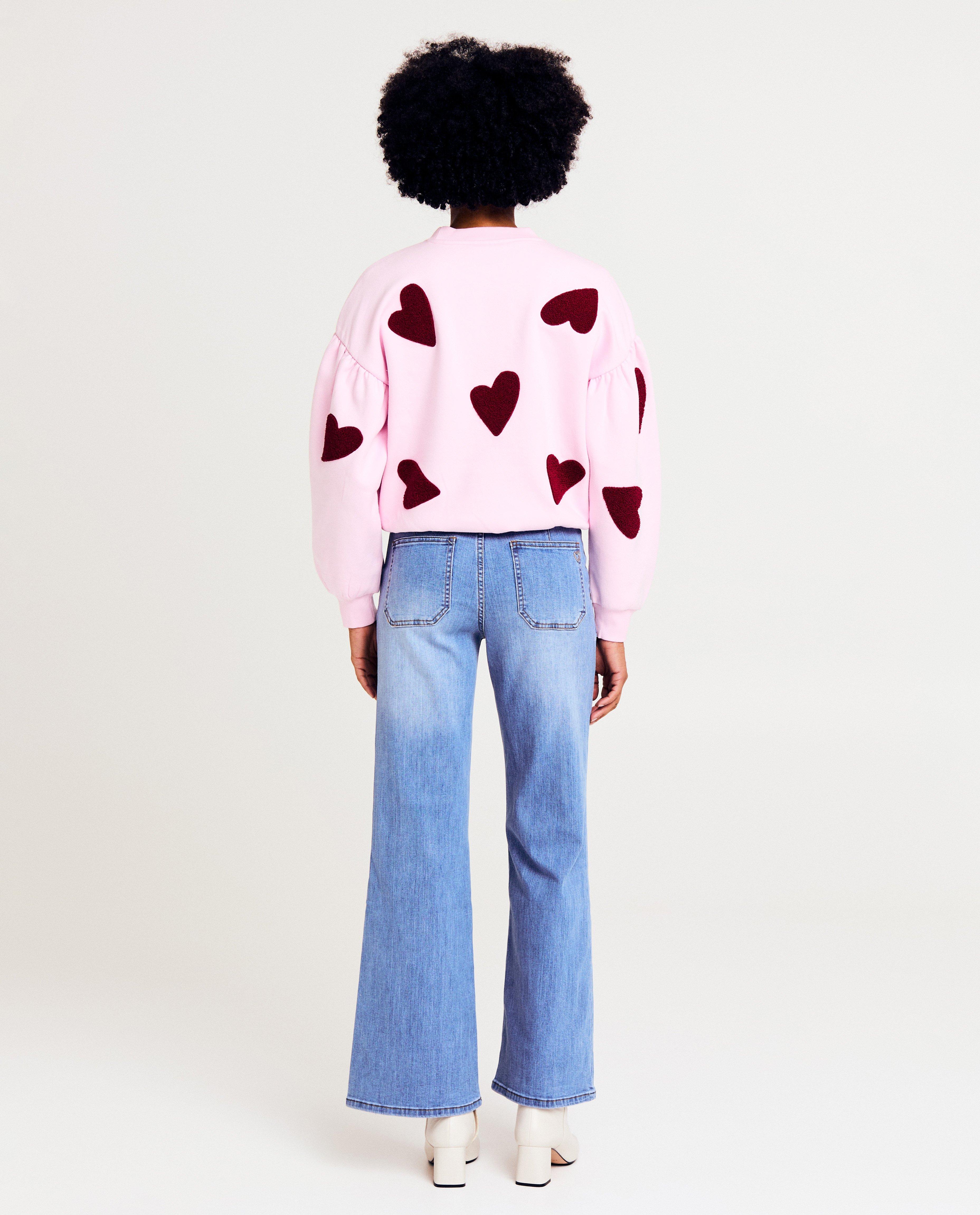 Jeans - Blauwe jeans, flared fit