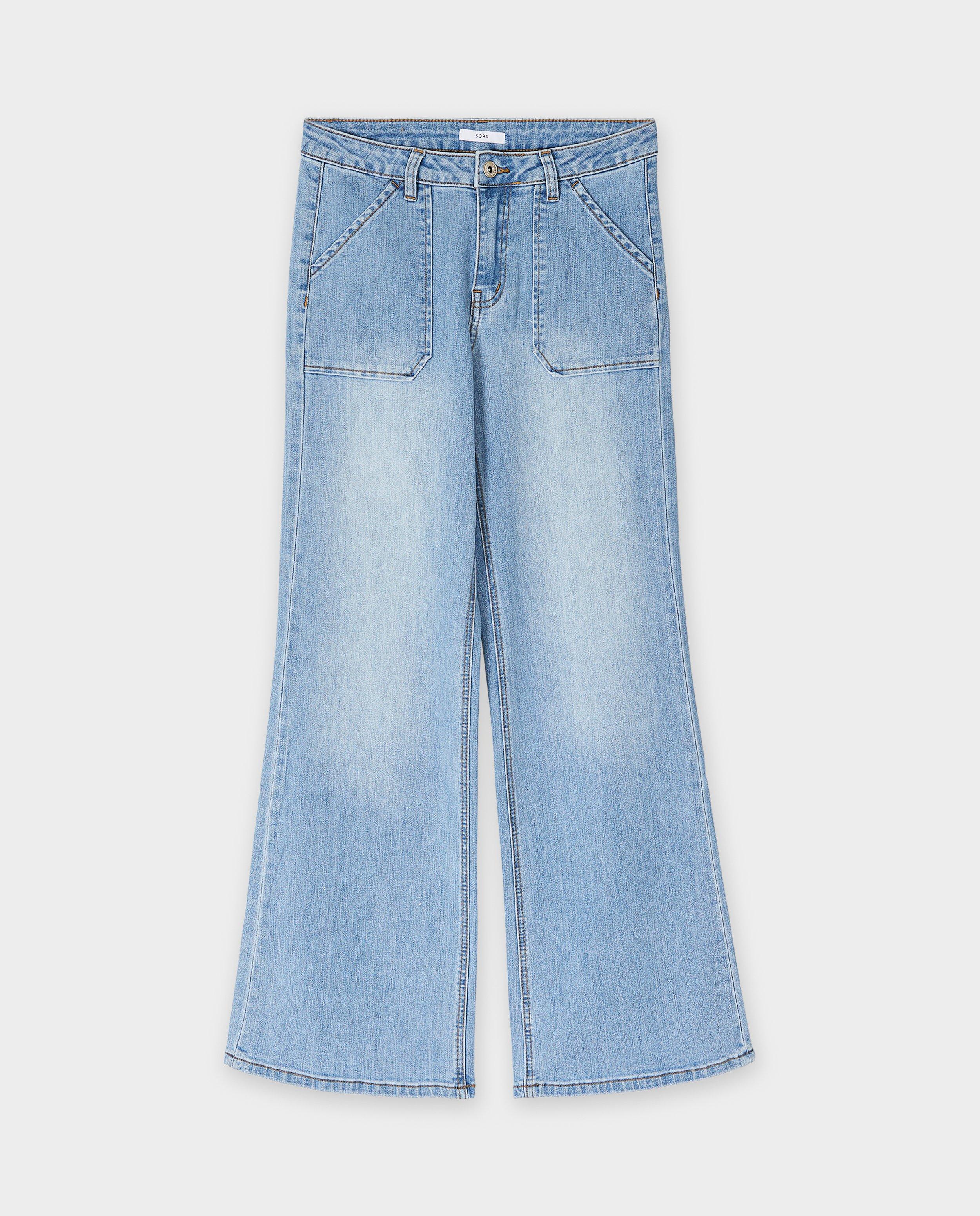 Jeans - Blauwe jeans, flared fit