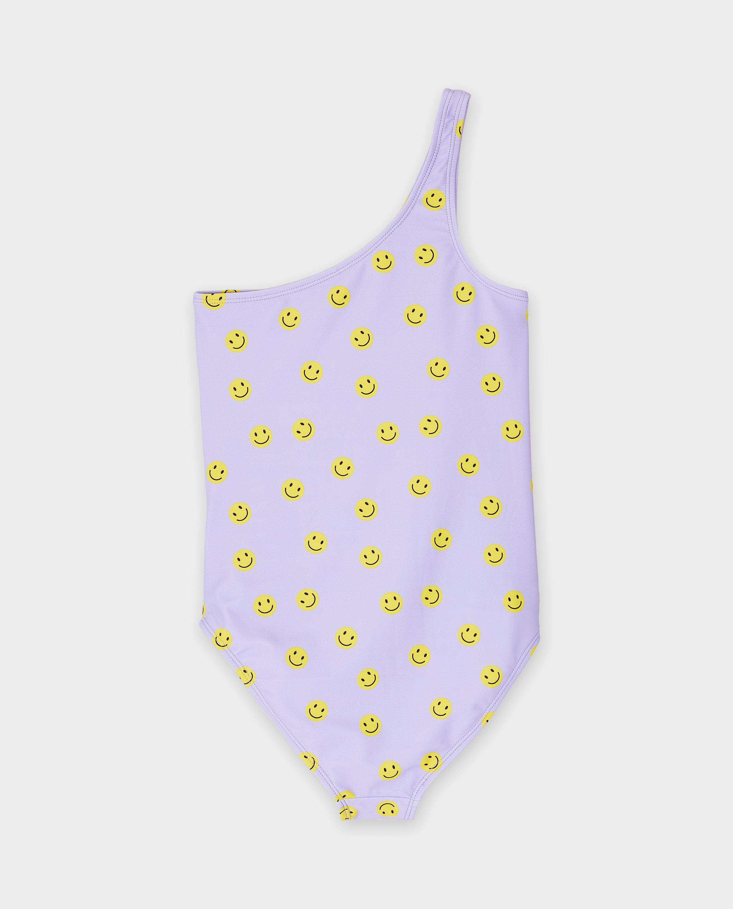 Maillots de bain - Maillot de bain asymétrique avec impression de smiley, 134-170
