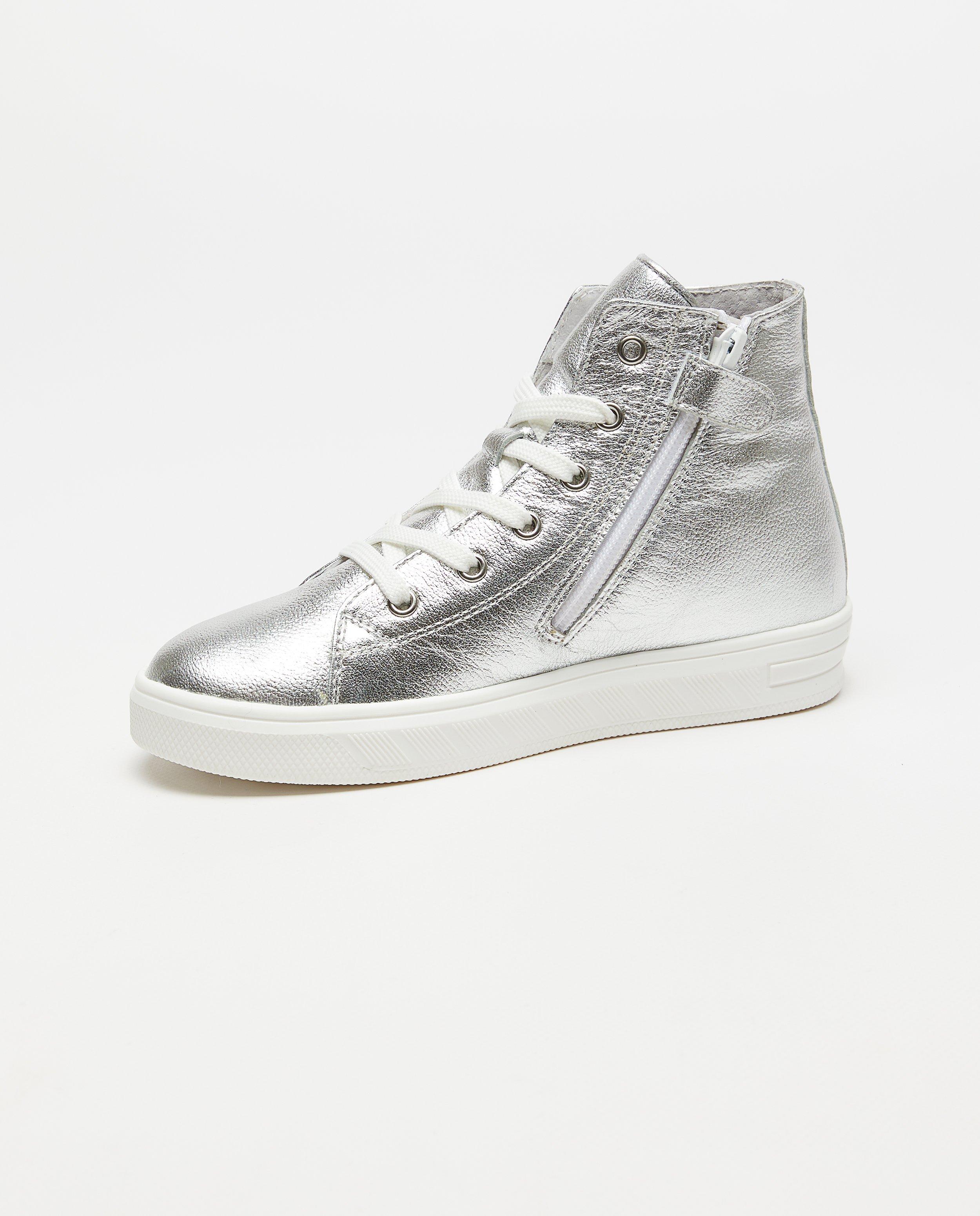 Schoenen - Metallic sneakers van leer, maat 31-39