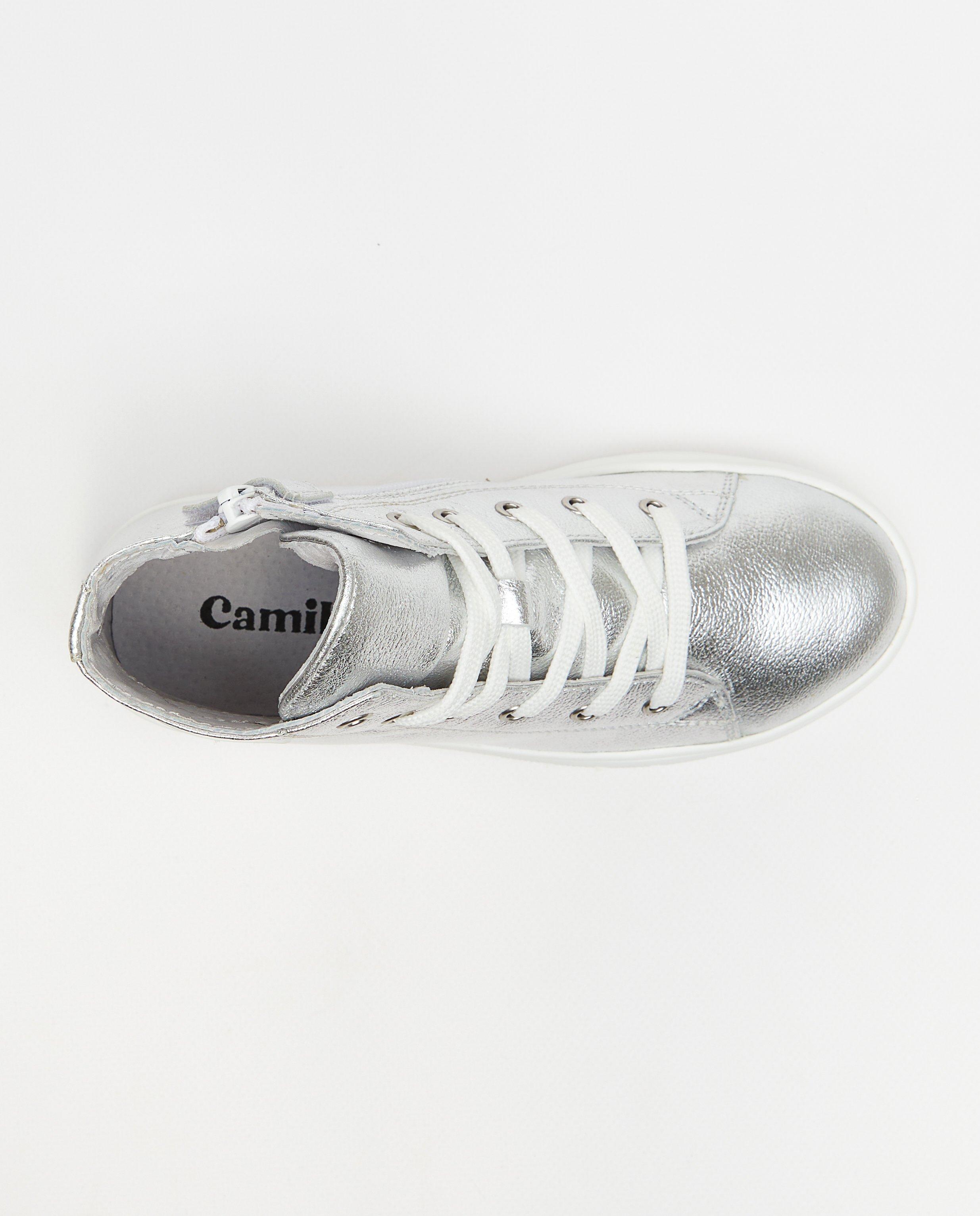 Schoenen - Metallic sneakers van leer, maat 31-39